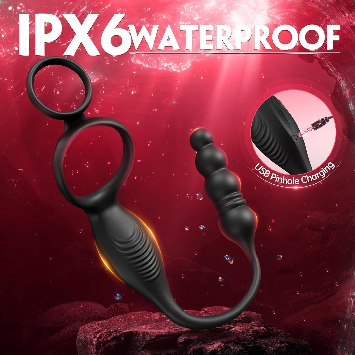 TriadSync Thrusting Prostate Massager Cock Ring 10 Modes - Vixen | Nova Network