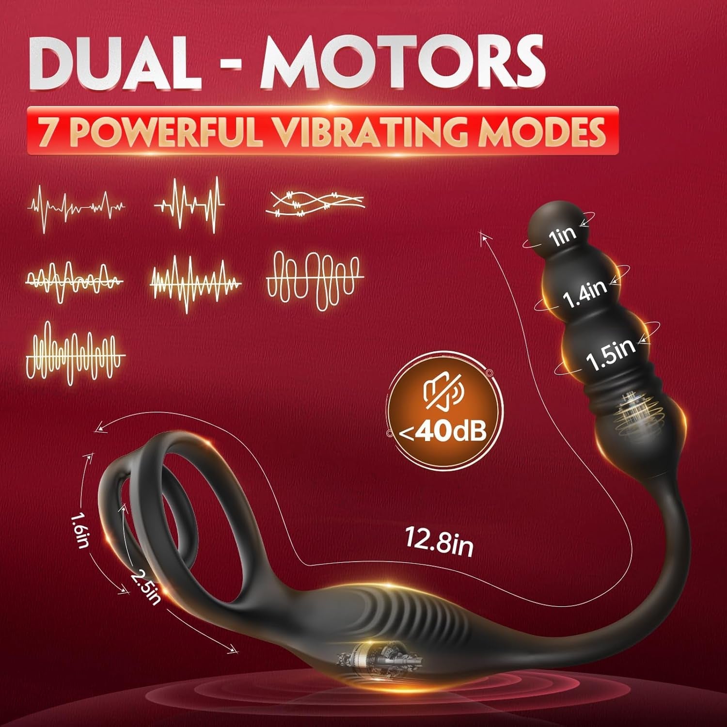 TriadSync Thrusting Prostate Massager Cock Ring 10 Modes - Vixen | Nova Network