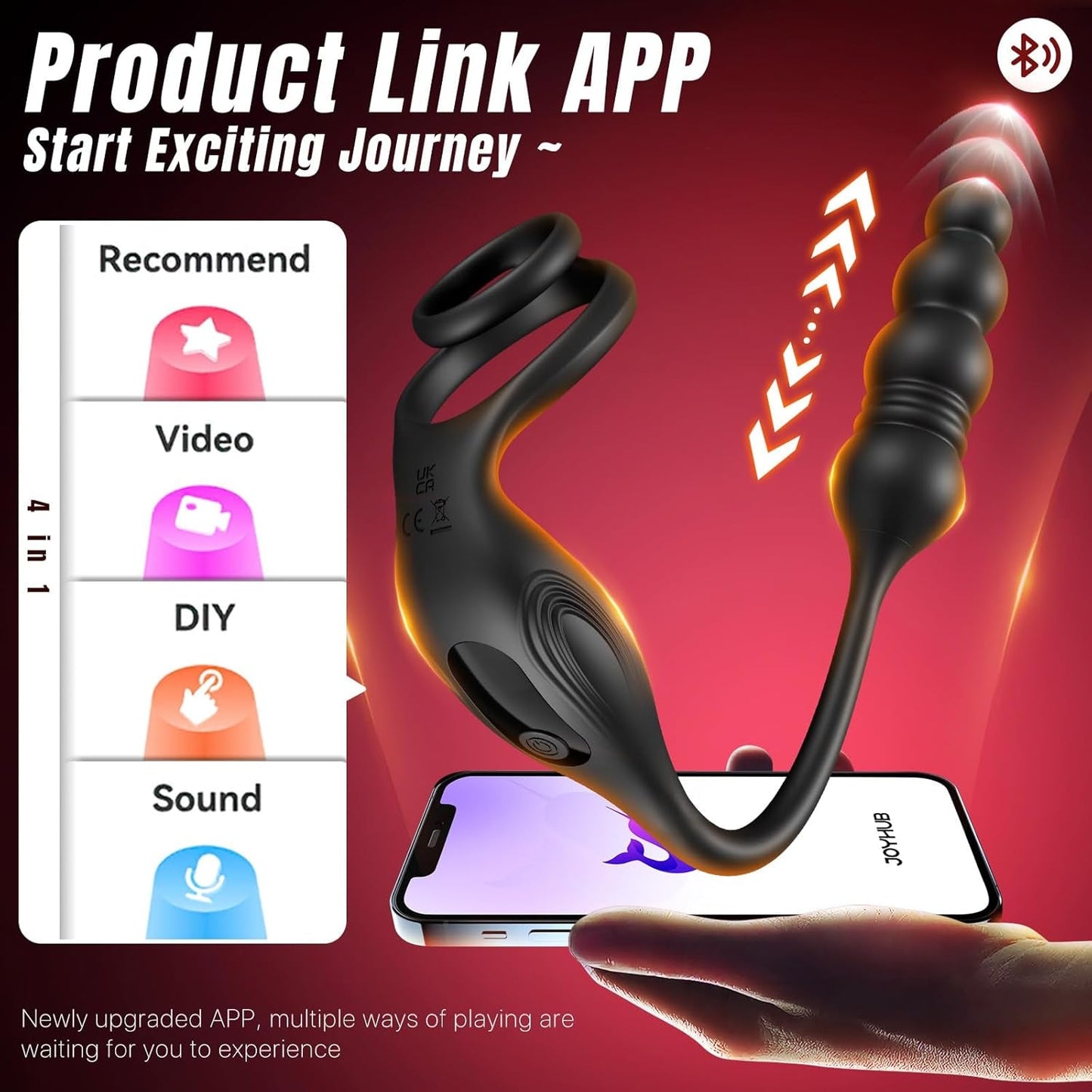TriadSync Thrusting Prostate Massager Cock Ring 10 Modes - Vixen | Nova Network