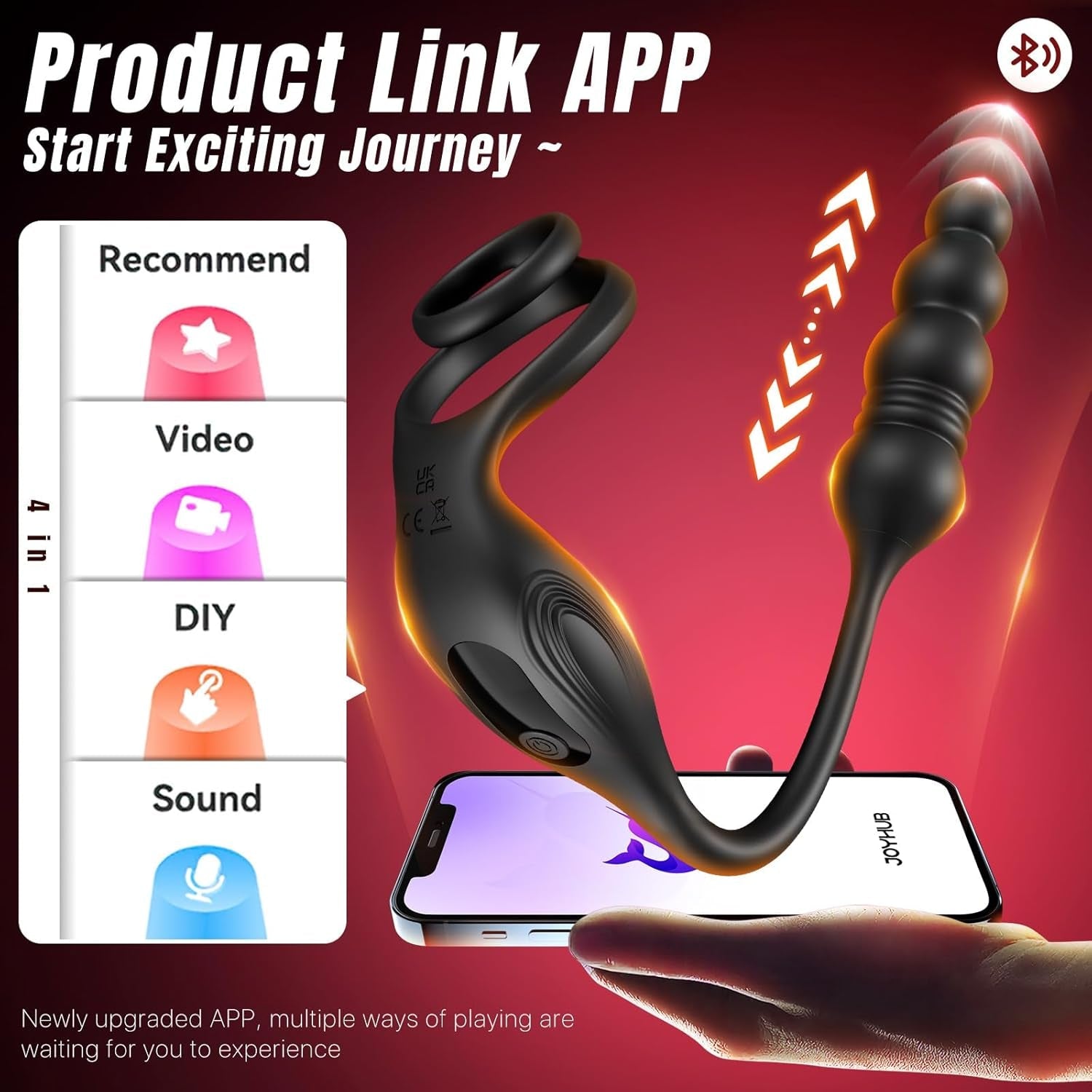 TriadSync Thrusting Prostate Massager Cock Ring 10 Modes - Vixen | Nova Network
