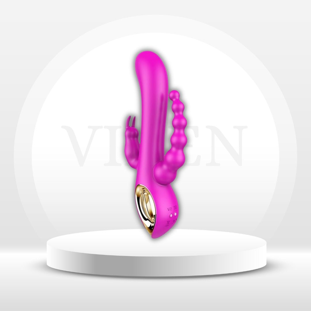 TriBloom 3 - in - 1 Rabbit Vibrator - Vixen | Nova Network