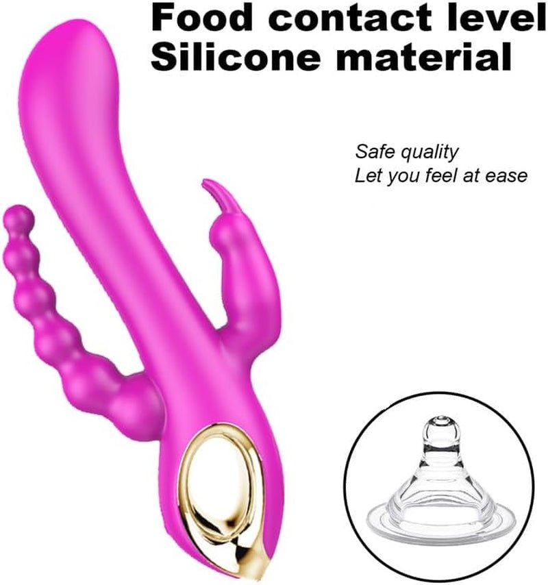 TriBloom 3 - in - 1 Rabbit Vibrator - Vixen | Nova Network