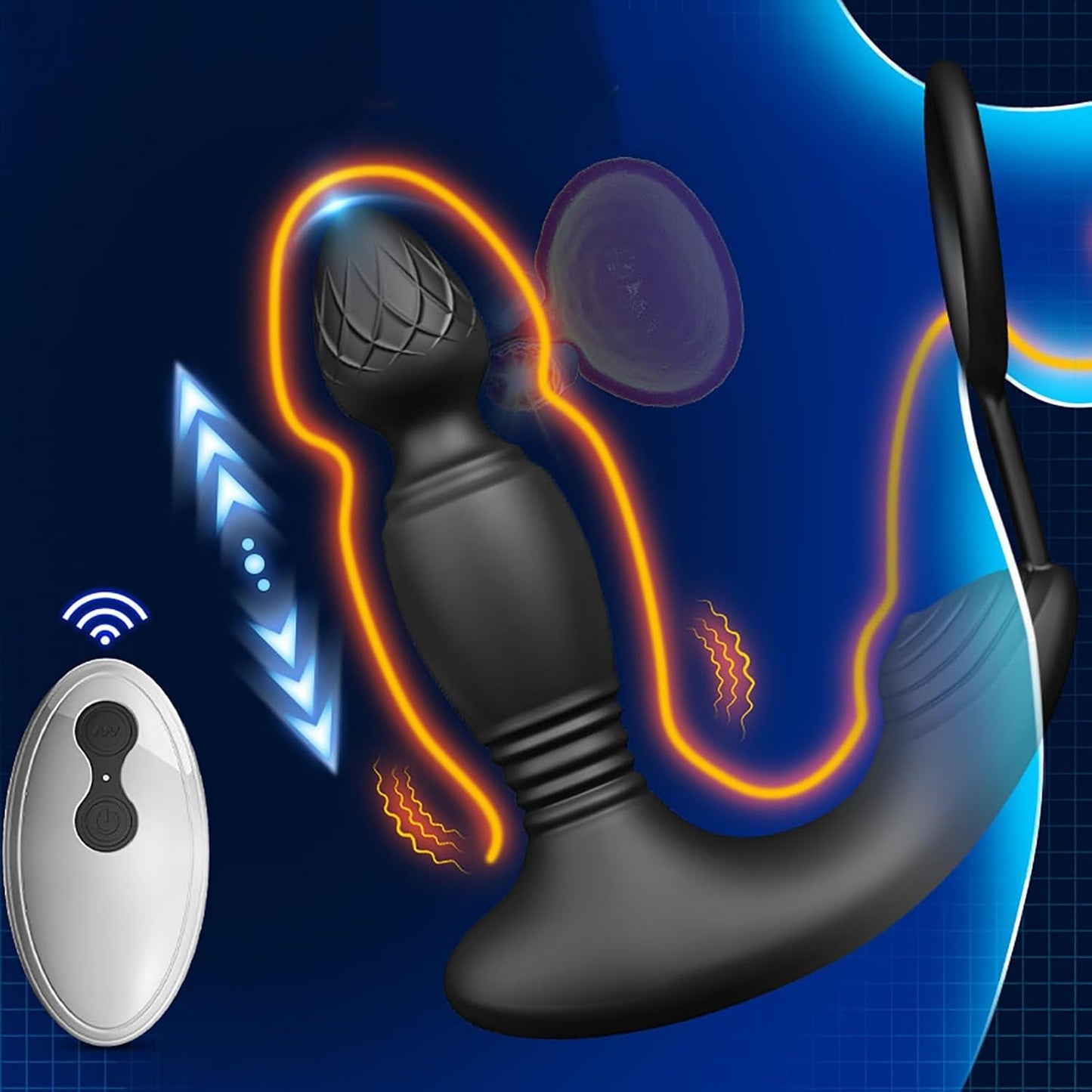 TriCore Vibrating Prostate Plug Cock Ring - Vixen | Nova Network