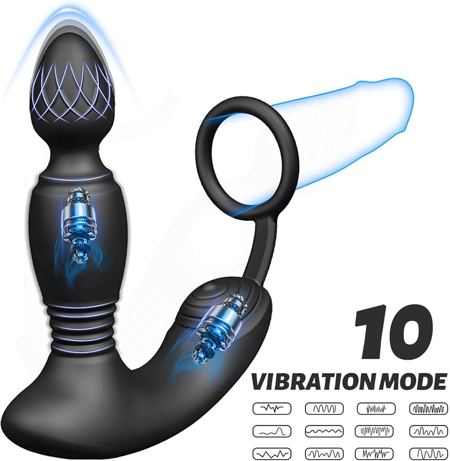 TriCore Vibrating Prostate Plug Cock Ring - Vixen | Nova Network