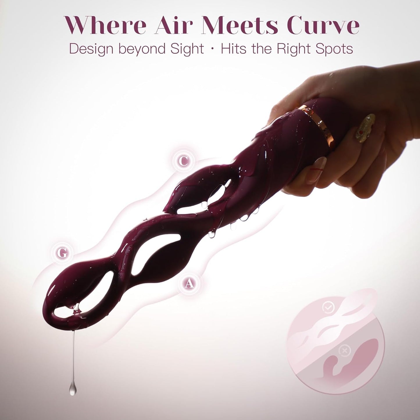 TriCurve 360 G - Spot Pleasure Wand - Vixen | Nova Network
