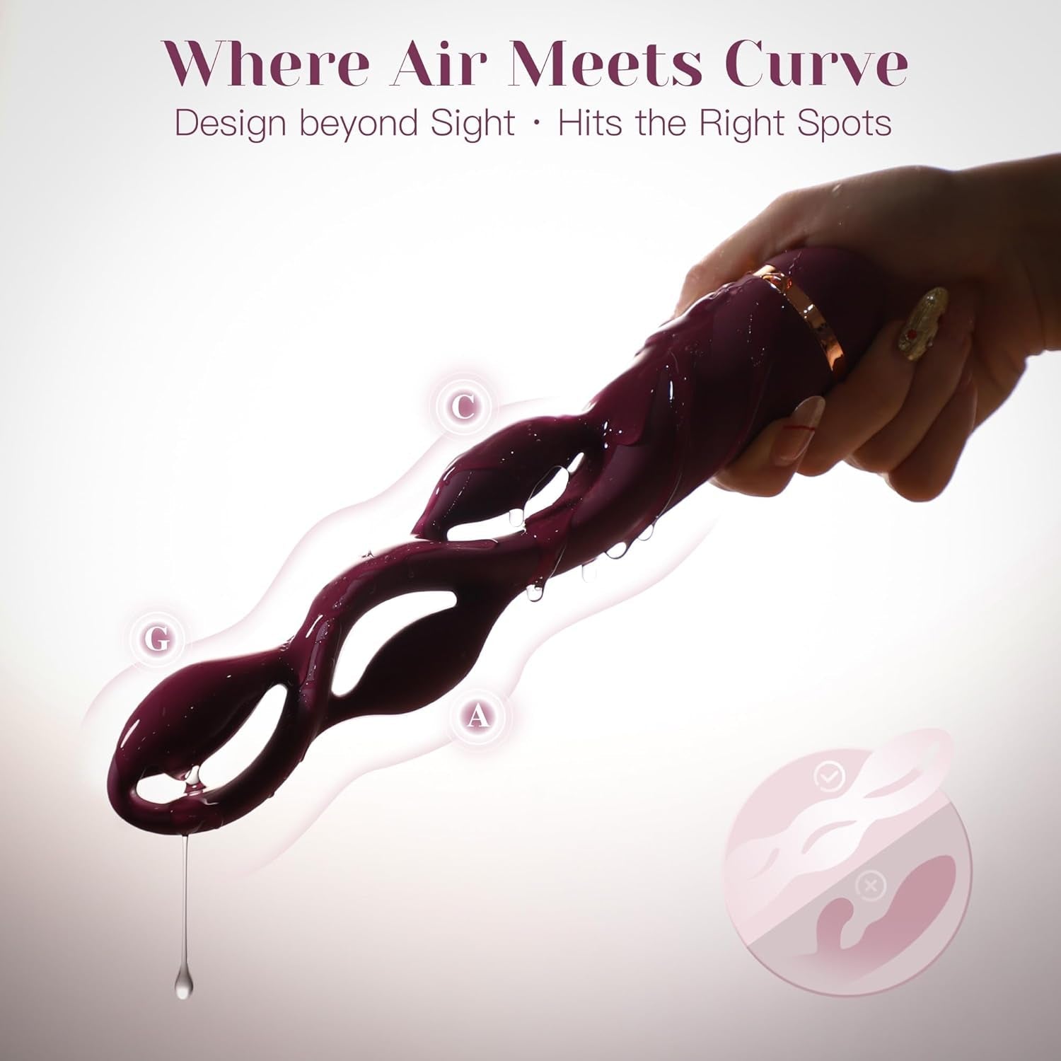 TriCurve 360 G - Spot Pleasure Wand - Vixen | Nova Network