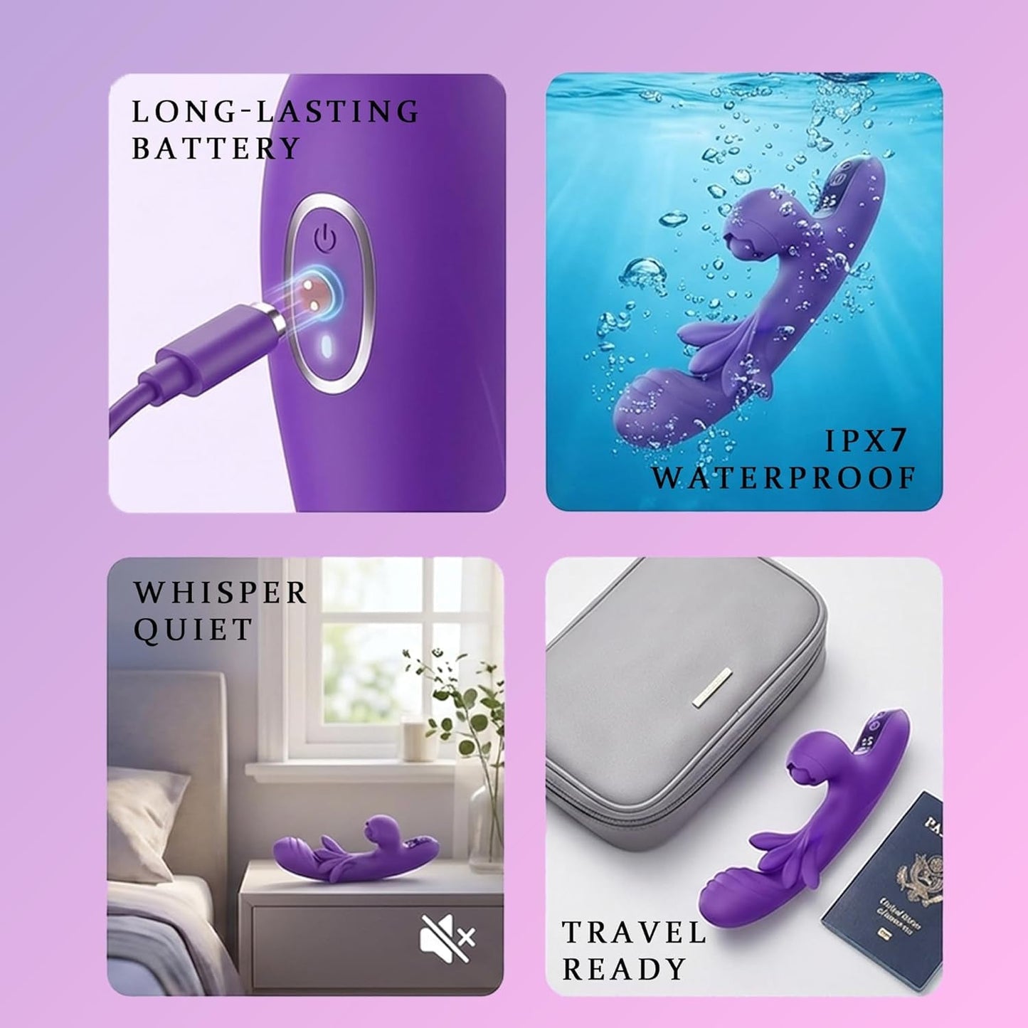 TriLush 3 - in - 1 Flapping App Control G - Spot Vibrator - Vixen | Nova Network