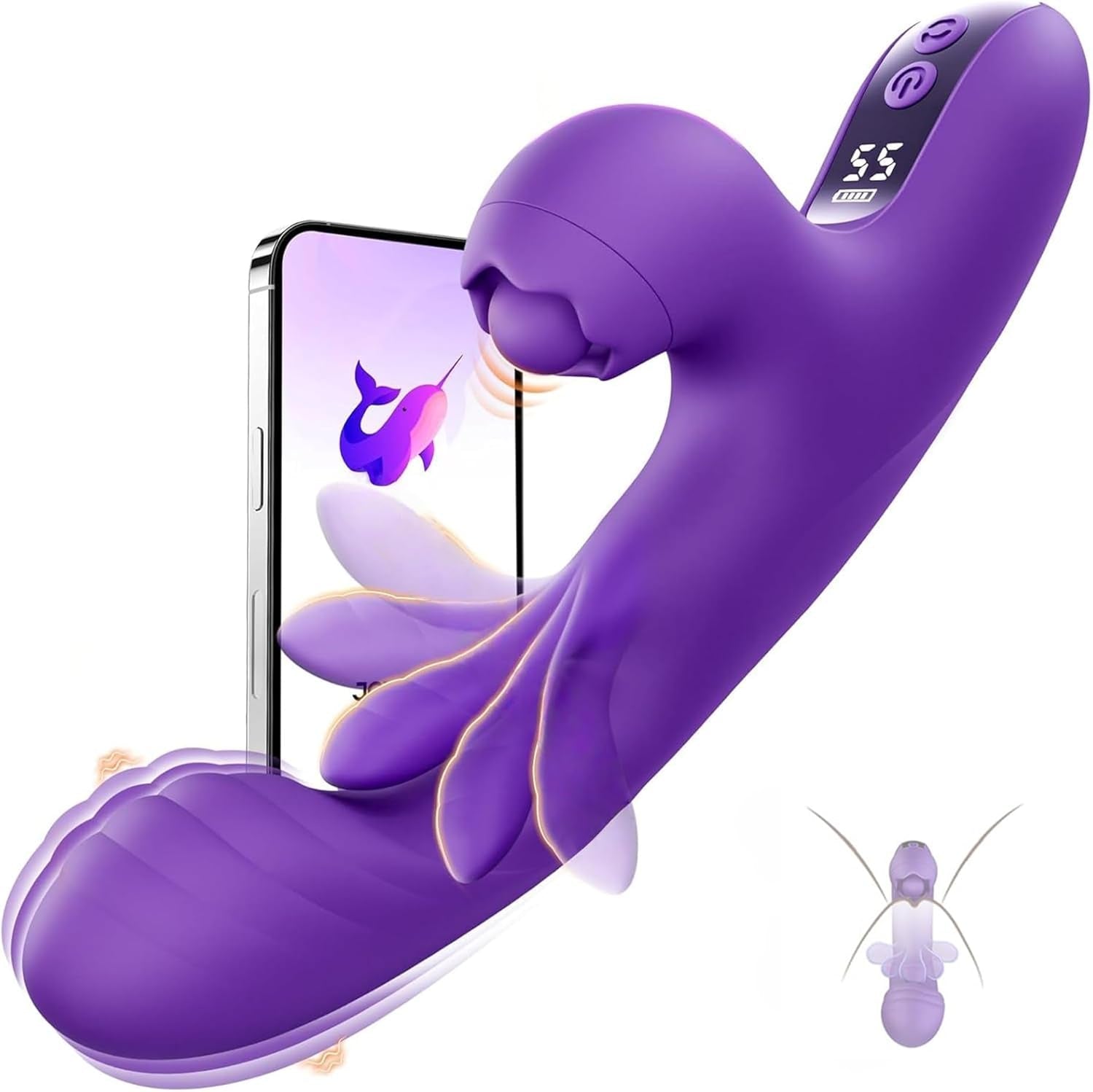 TriLush 3 - in - 1 Flapping App Control G - Spot Vibrator - Vixen | Nova Network