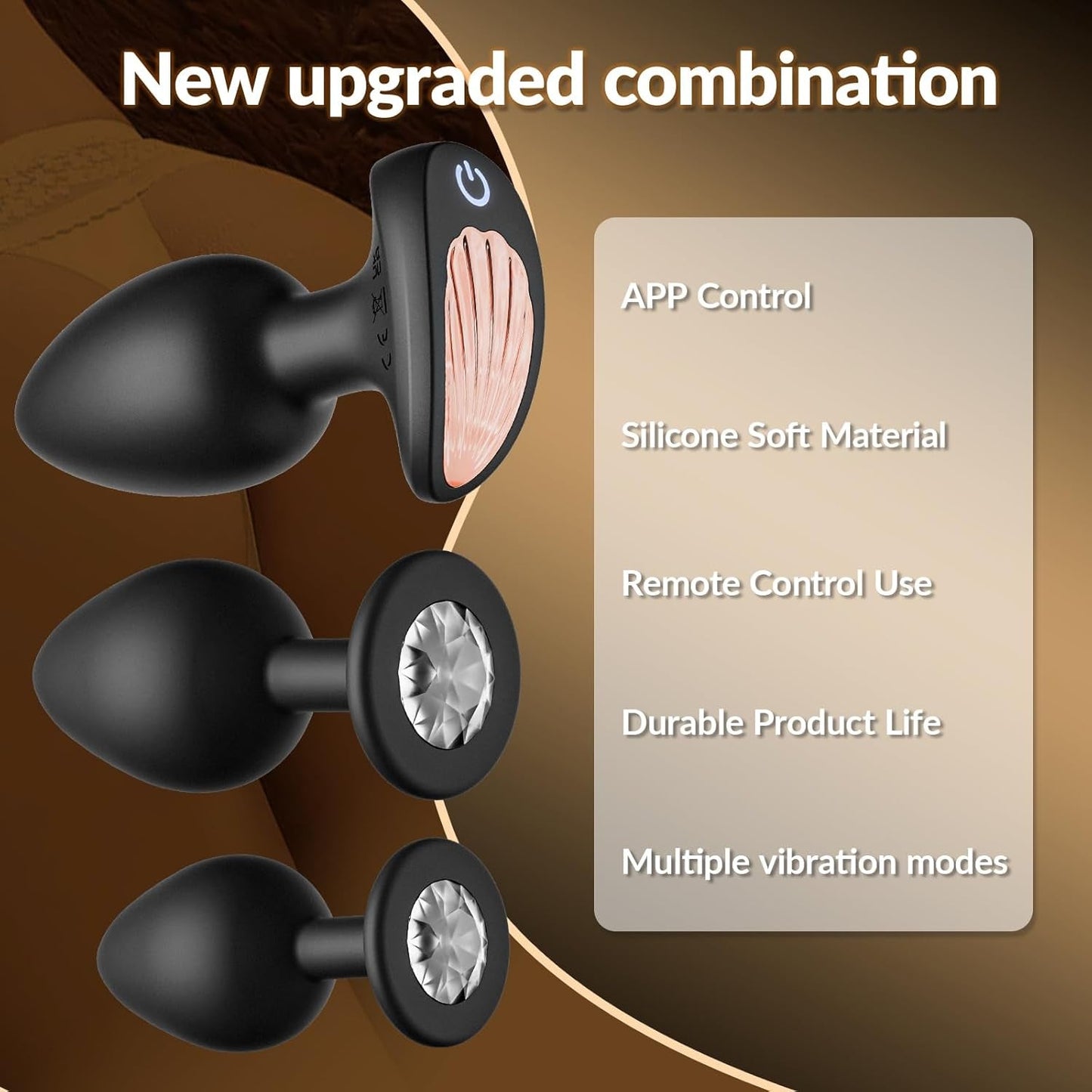 TrioLink 3 - Piece App - Control Anal Plug Set - Vixen | Nova Network
