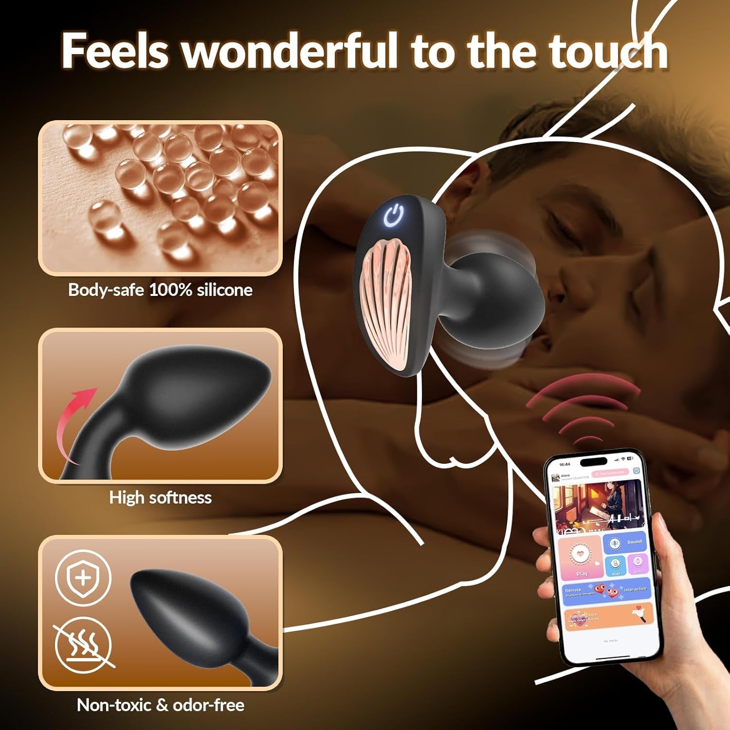 TrioLink 3 - Piece App - Control Anal Plug Set - Vixen | Nova Network