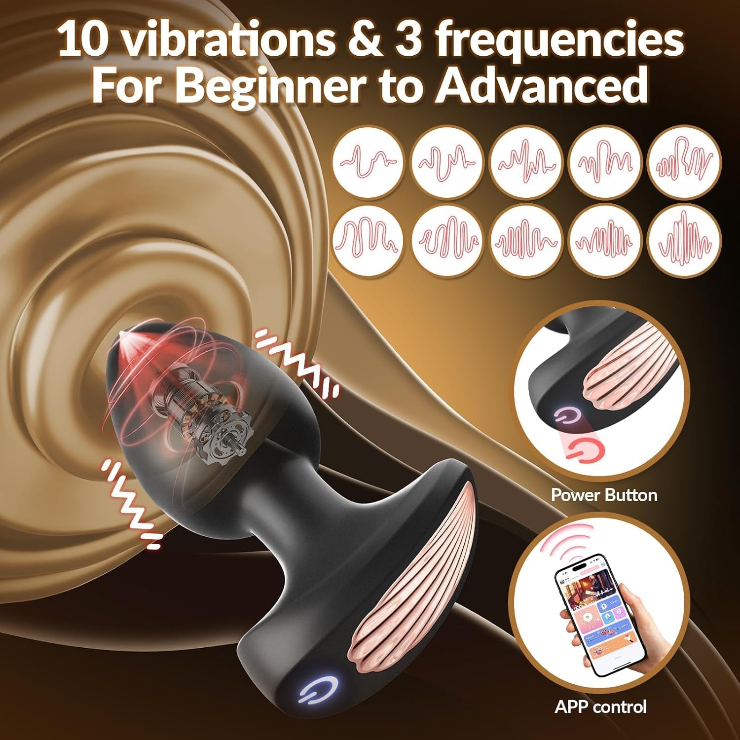 TrioLink 3 - Piece App - Control Anal Plug Set - Vixen | Nova Network