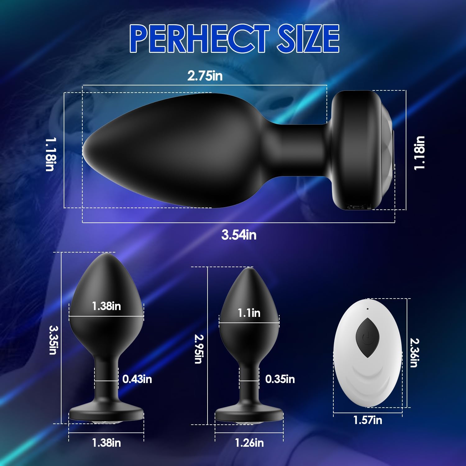 3PCS Anal Training Kit - Remote & Silicone Butt Plugs Vixen | Nova Network 3PCS Anal Training Kit - Remote & Silicone Butt Plugs Vixen | Nova Network