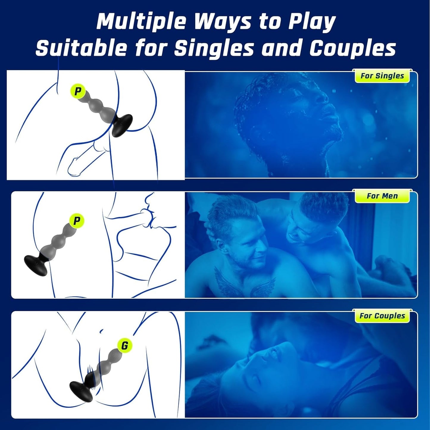 TripleBead App-Control Anal Beads – Rotating Prostate Massager - Vixen Adult Playroom