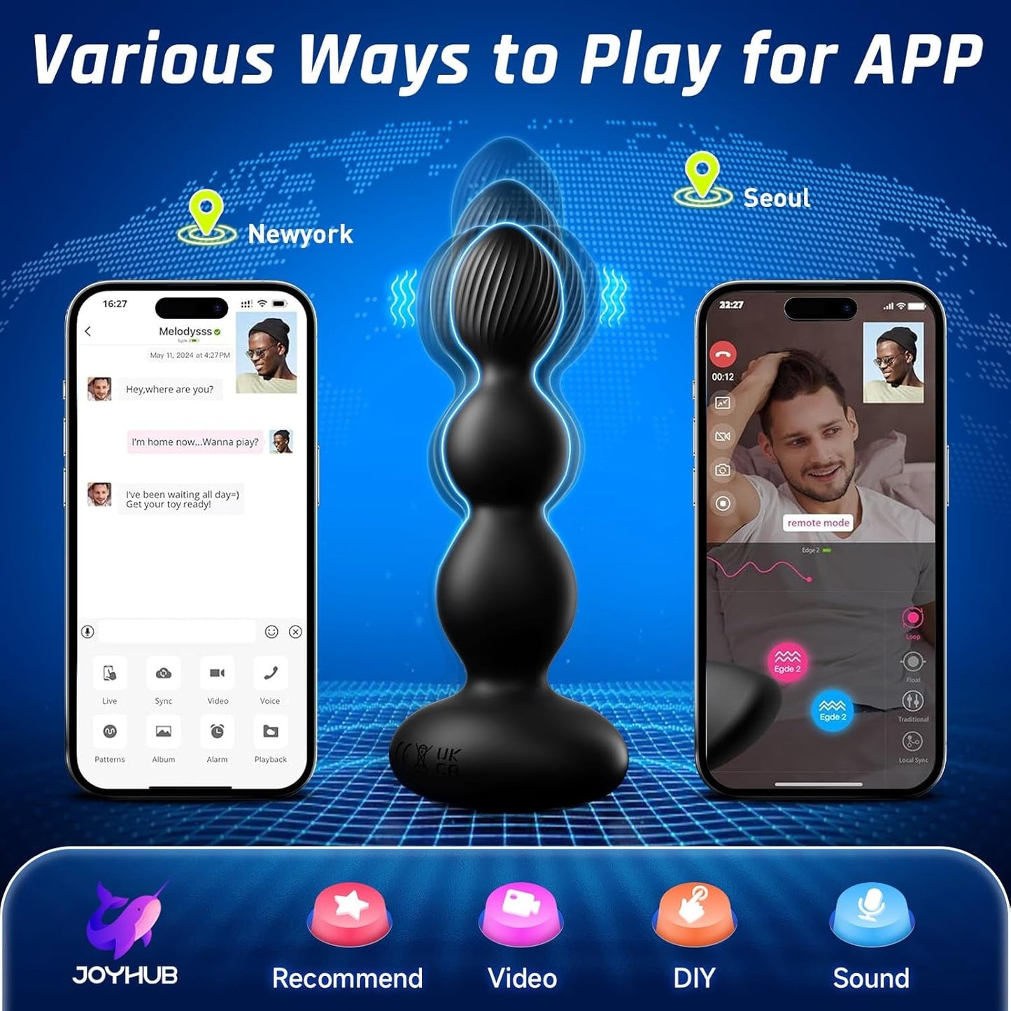 TripleBead App-Control Anal Beads – Rotating Prostate Massager - Vixen Adult Playroom