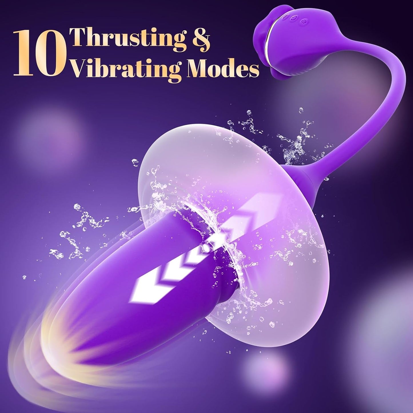 TripleBloom 3-in-1 Rose Vibrator – Suck, Lick & Thrust, Waterproof - Vixen Adult Playroom