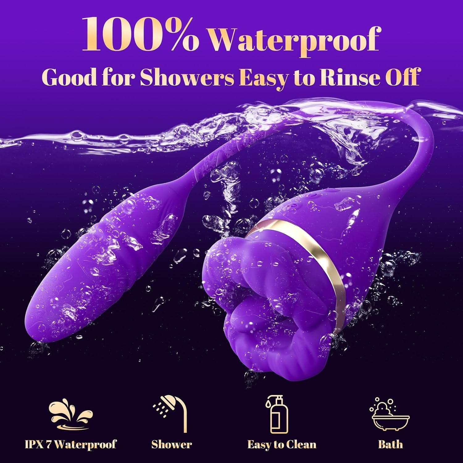 TripleBloom 3-in-1 Rose Vibrator – Suck, Lick & Thrust, Waterproof - Vixen Adult Playroom