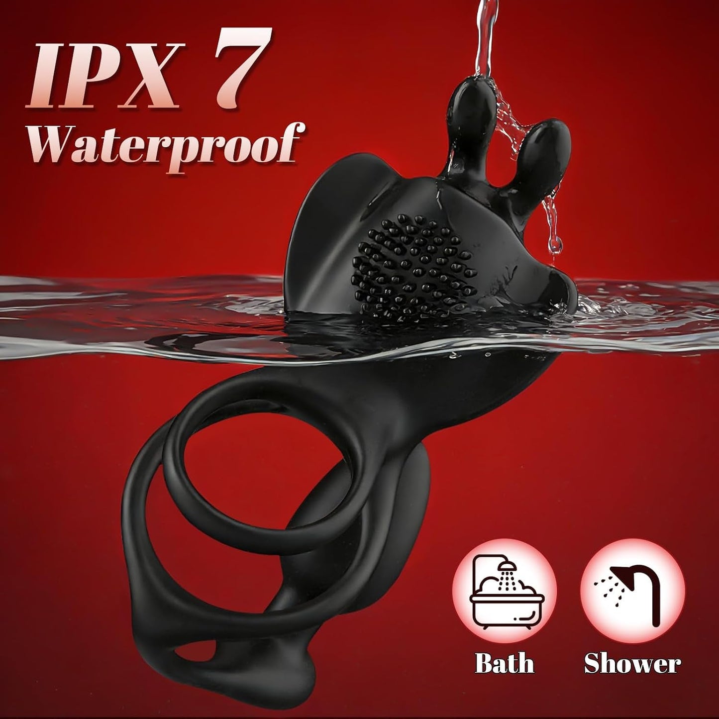 TripleCharge 3-in-1 Vibrating Cock Ring & Anal Plug – Remote, 9 Modes - Vixen Adult Playroom