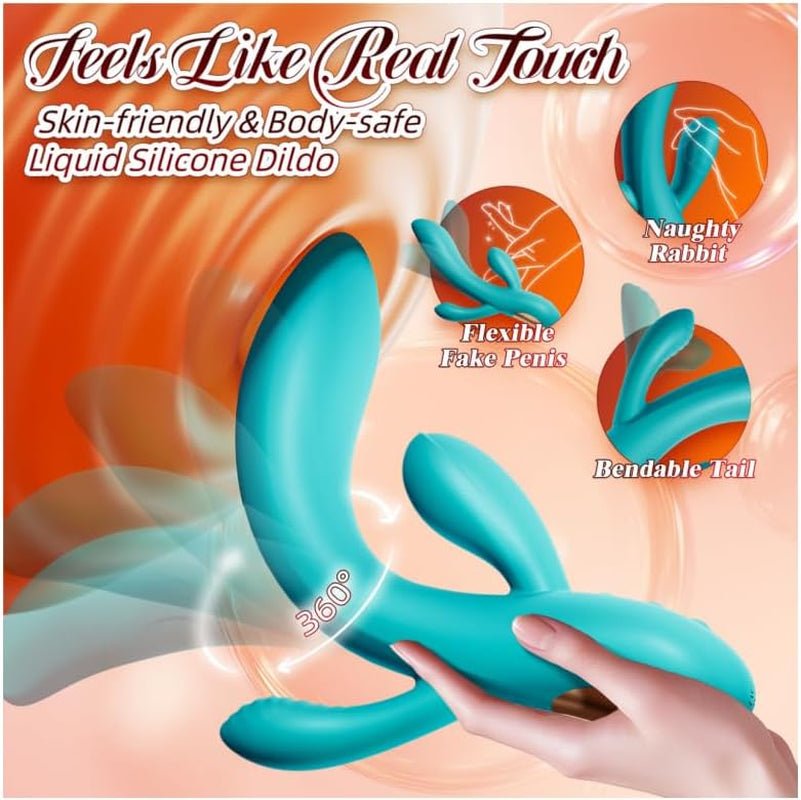 TripleHare Triple Stimulation 3 - in - 1 Rabbit Vibrator - Vixen | Nova Network