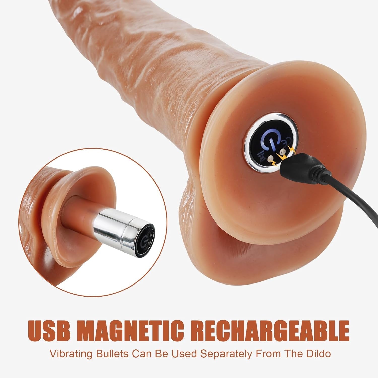 TripleMate Realistic Strap-On Dildo with Bullet Vibe - Vixen | Nova Network