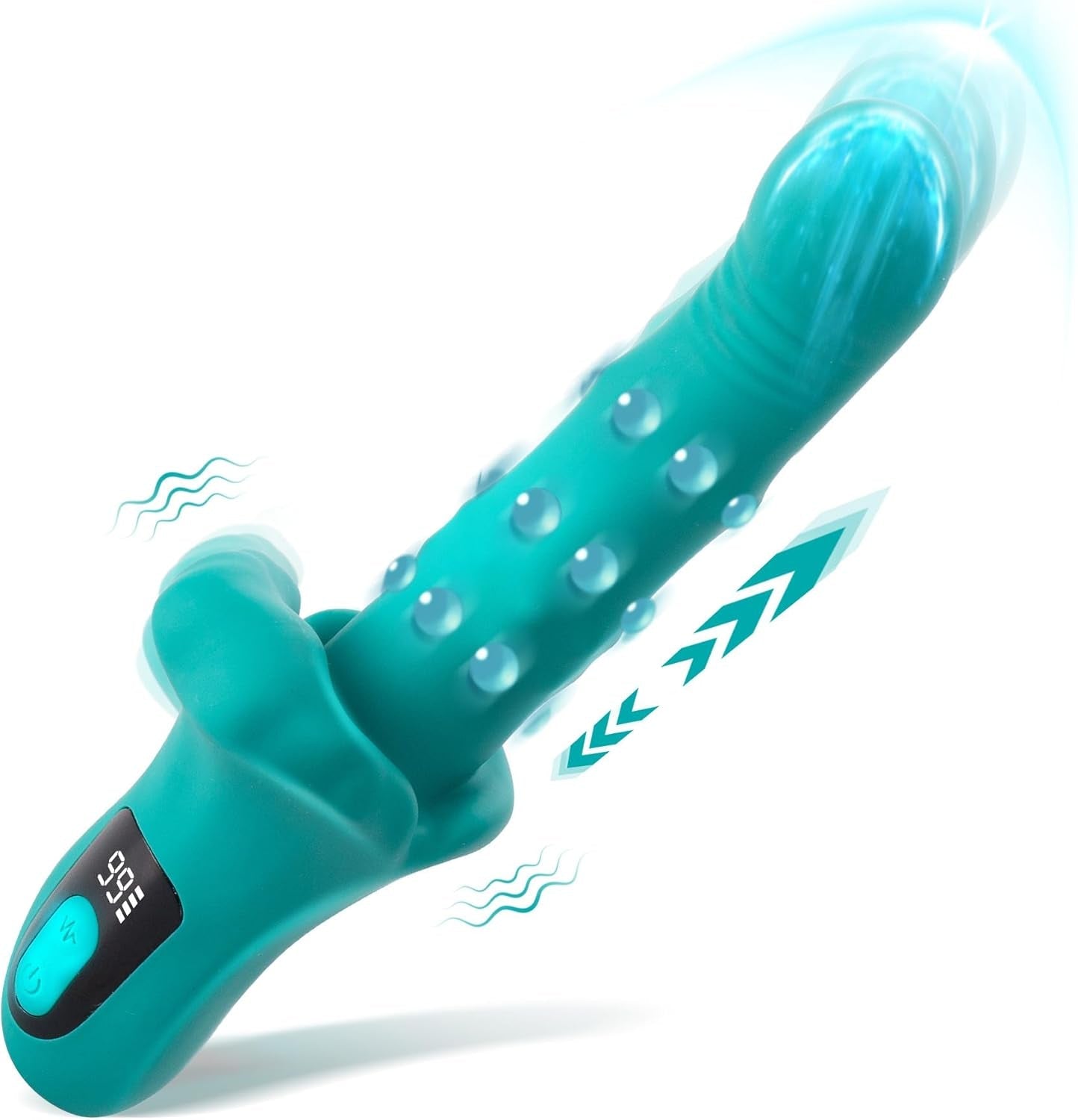 TripleMotion Thrusting Rose Vibrator – Rotate, Thrust, Vibrate - Vixen Adult Playroom
