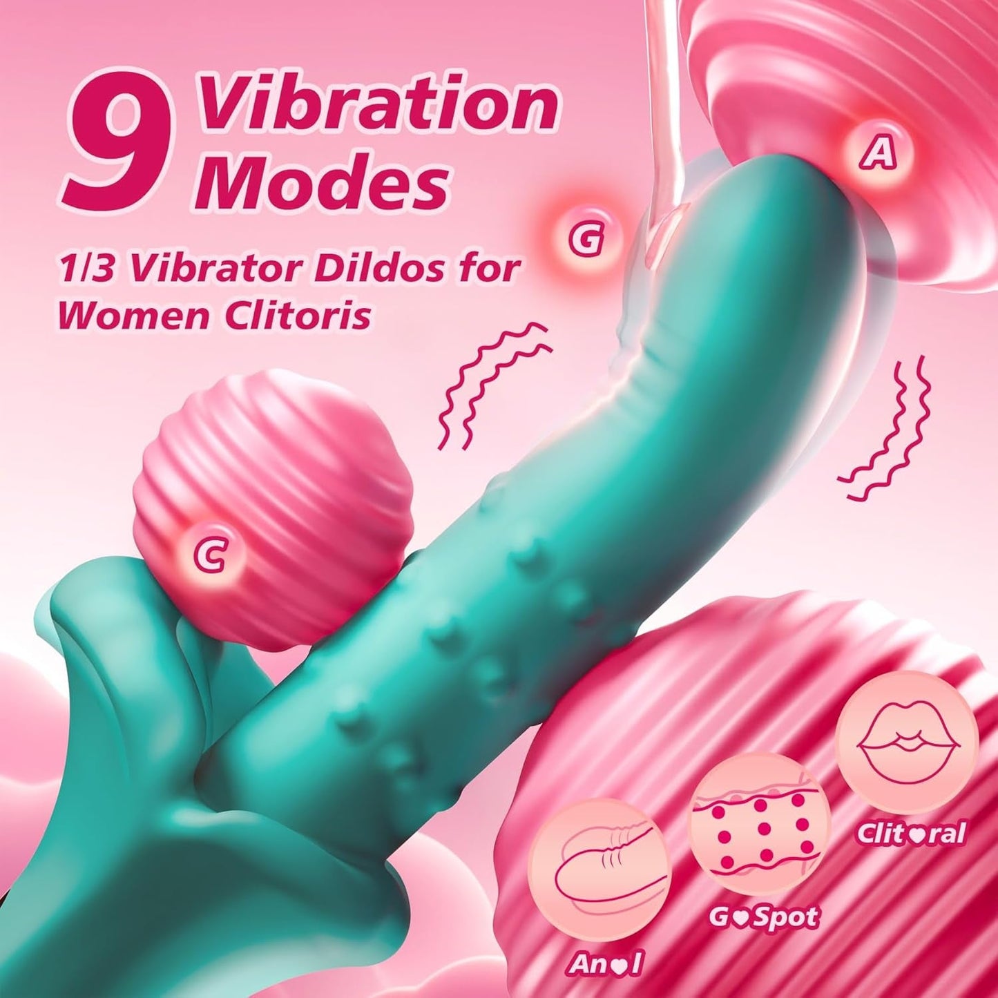 TripleMotion Thrusting Rose Vibrator – Rotate, Thrust, Vibrate - Vixen Adult Playroom