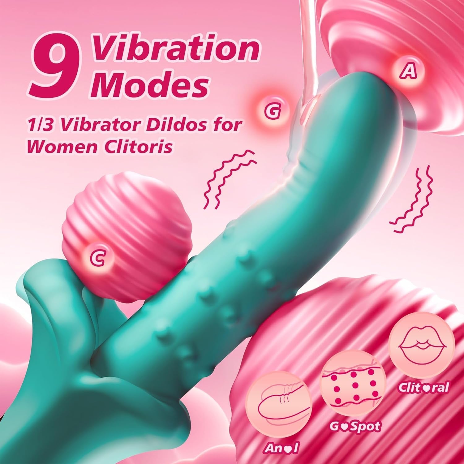 TripleMotion Thrusting Rose Vibrator – Rotate, Thrust, Vibrate - Vixen Adult Playroom