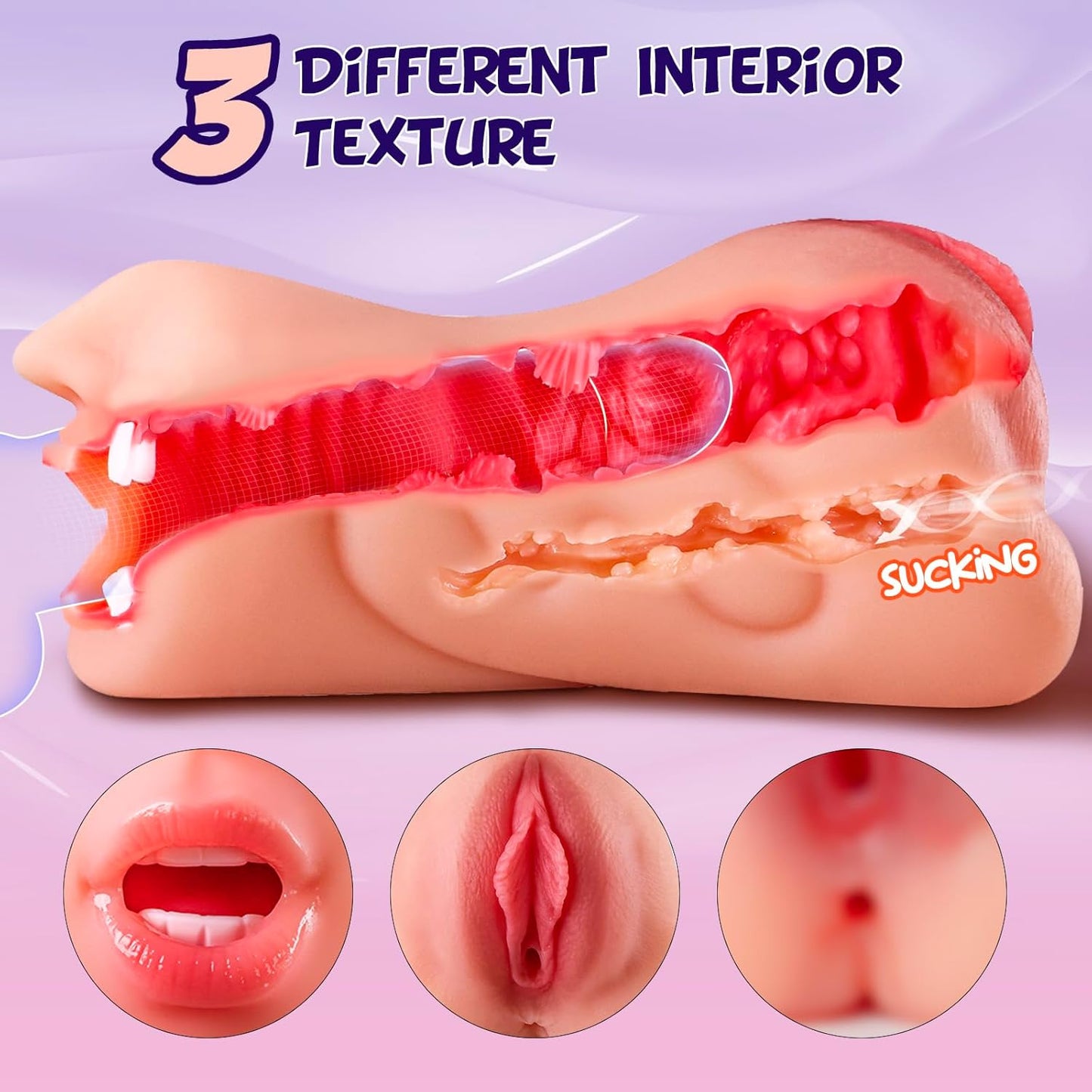 TripleMuse 3 - in - 1 Pocket Pussy Masturbator - Vixen | Nova Network