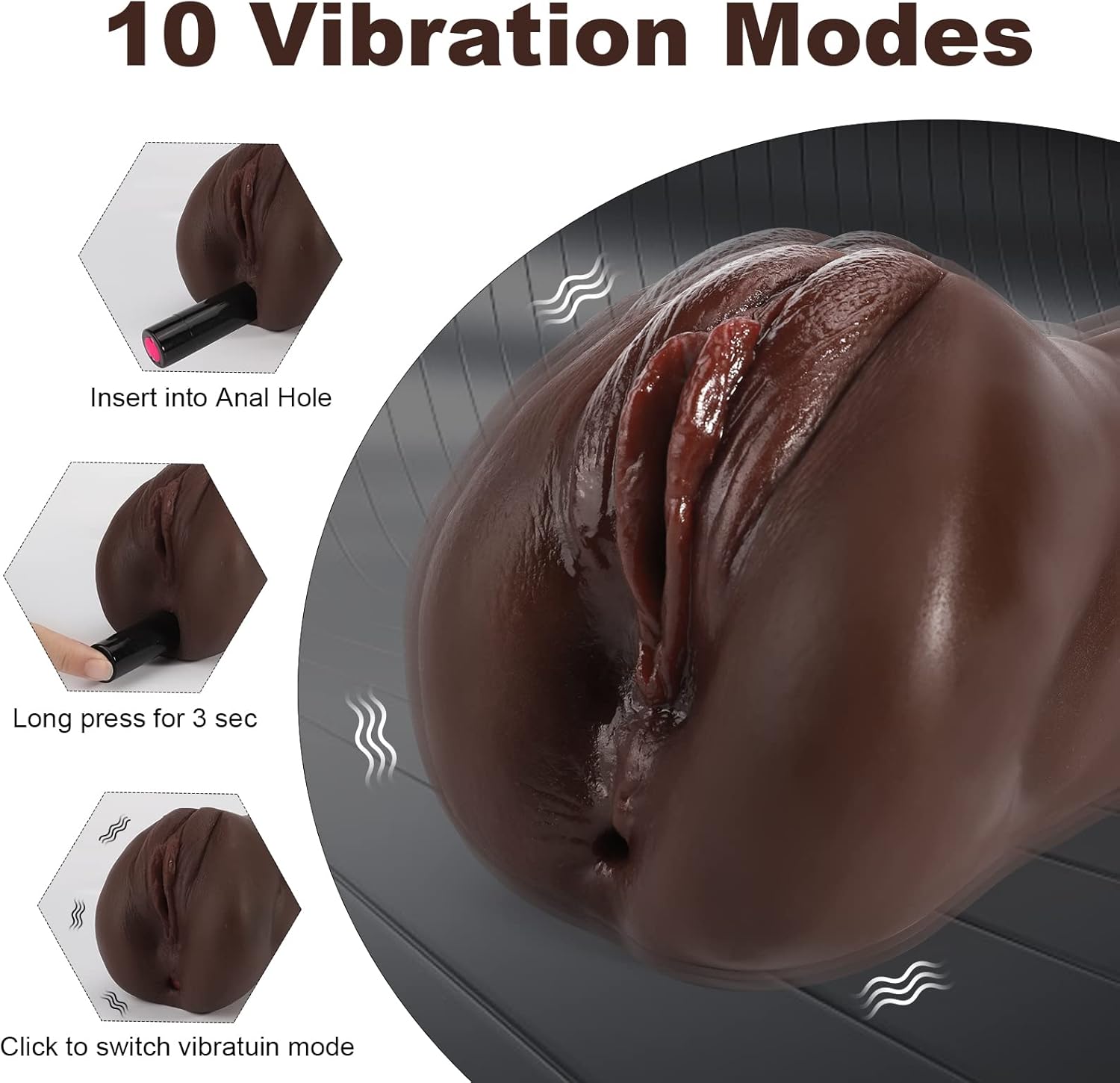 TripleTease Vibrating Bullet Pocket Pussy Stroker - Vixen | Nova Network
