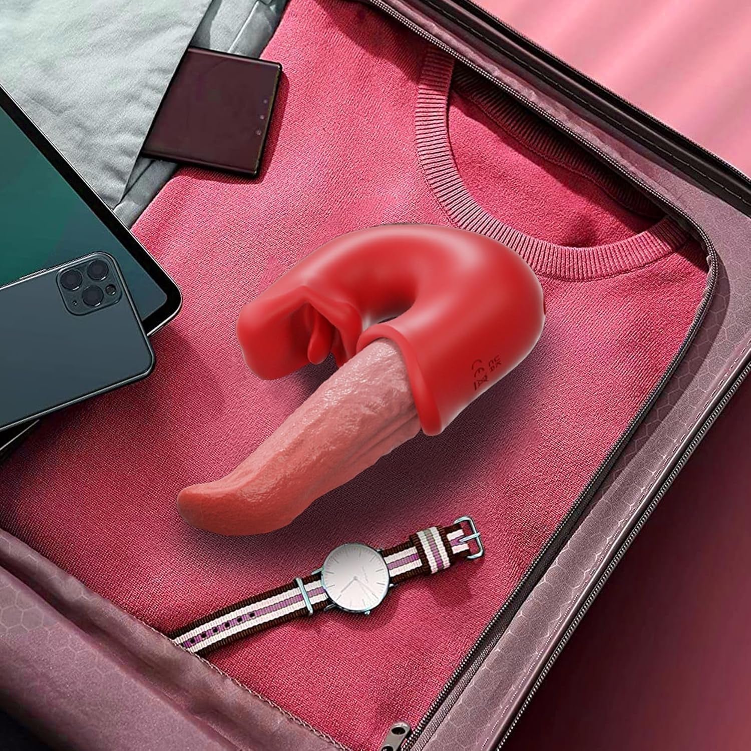 TripleTeaseV 3 - in - 1 Rose Tongue Vibrator - Vixen | Nova Network