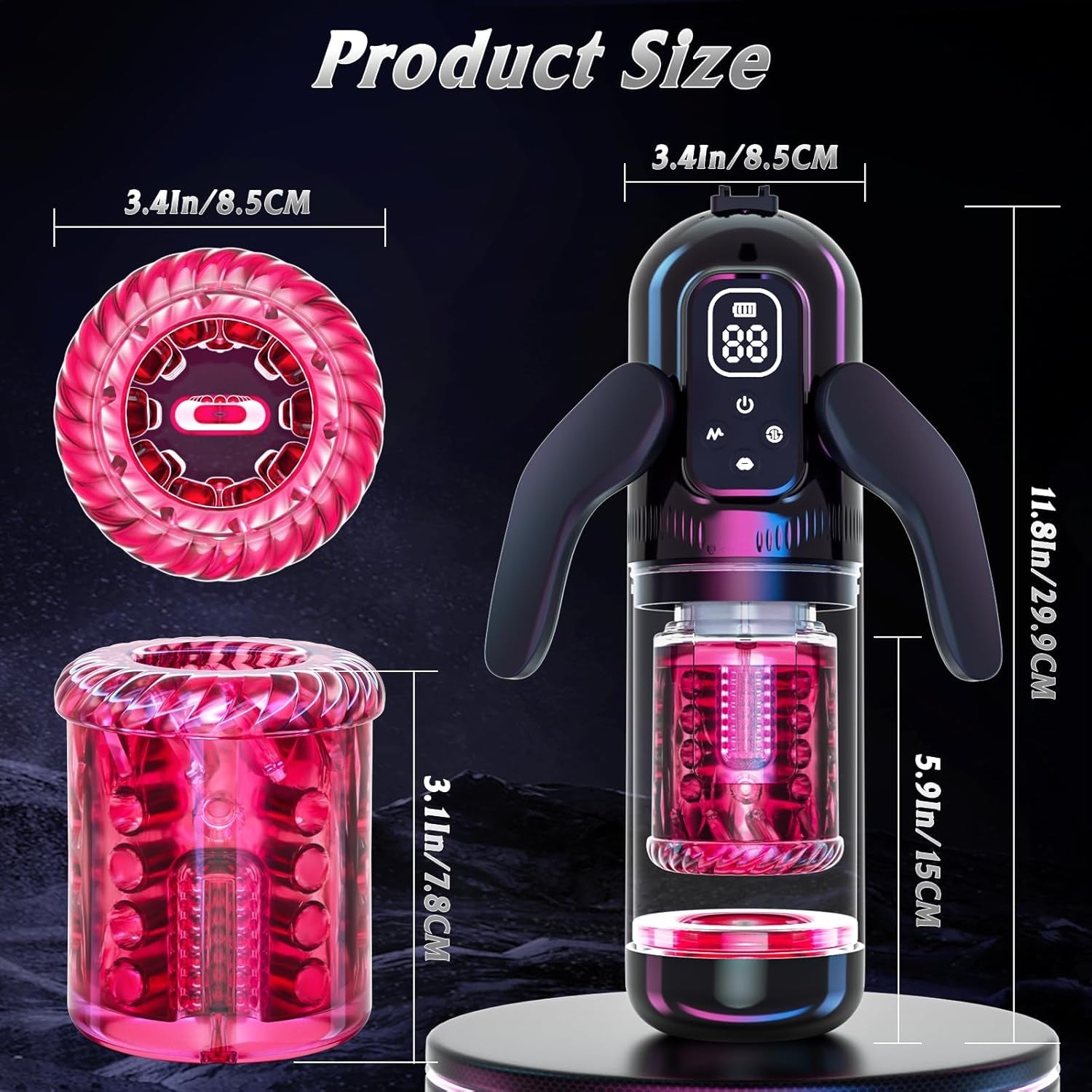 TripleTorque Auto Stroker 7 Thrust + 7 Suction Modes - Vixen | Nova Network