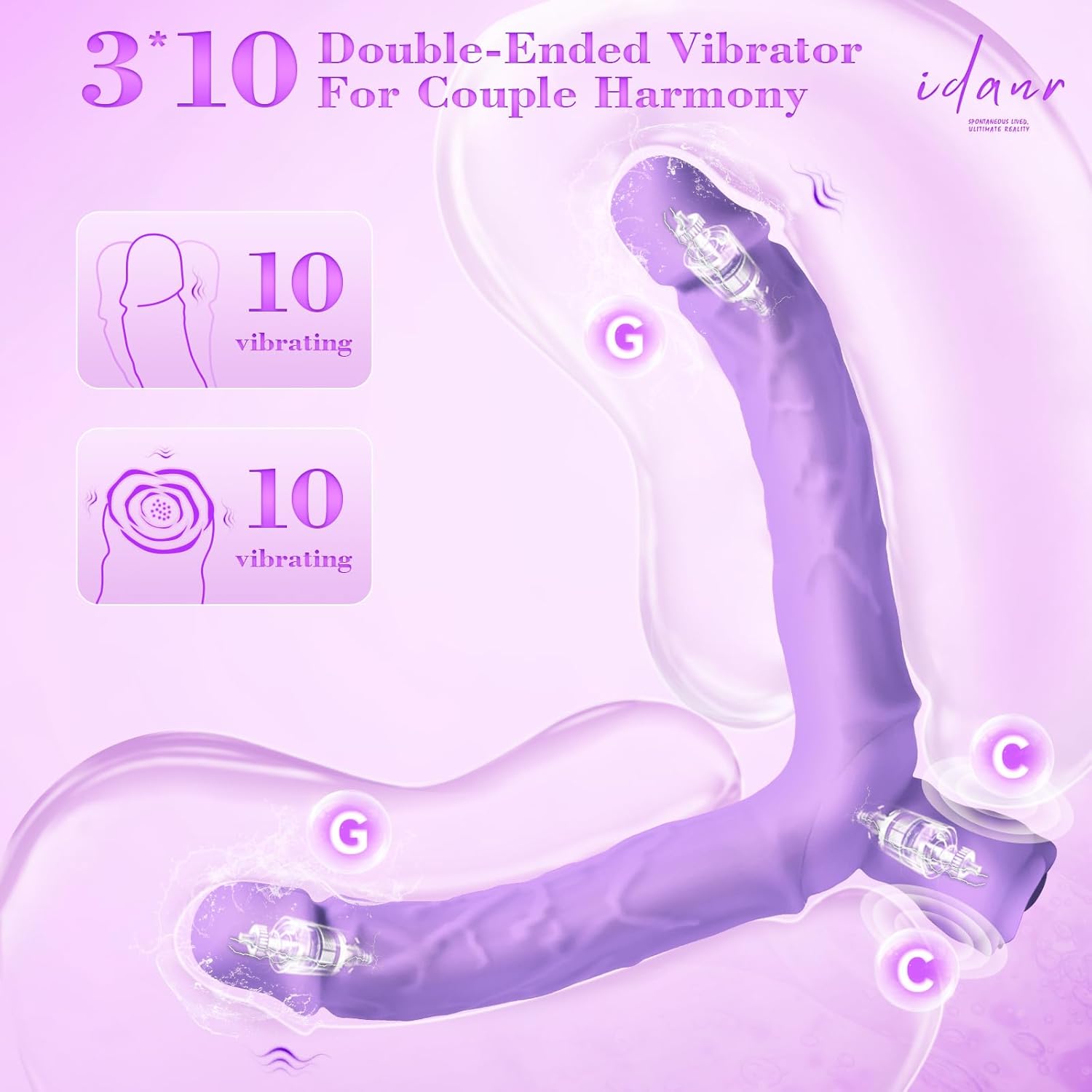 TriTease Double Dildo Vibrator - Vixen | Nova Network