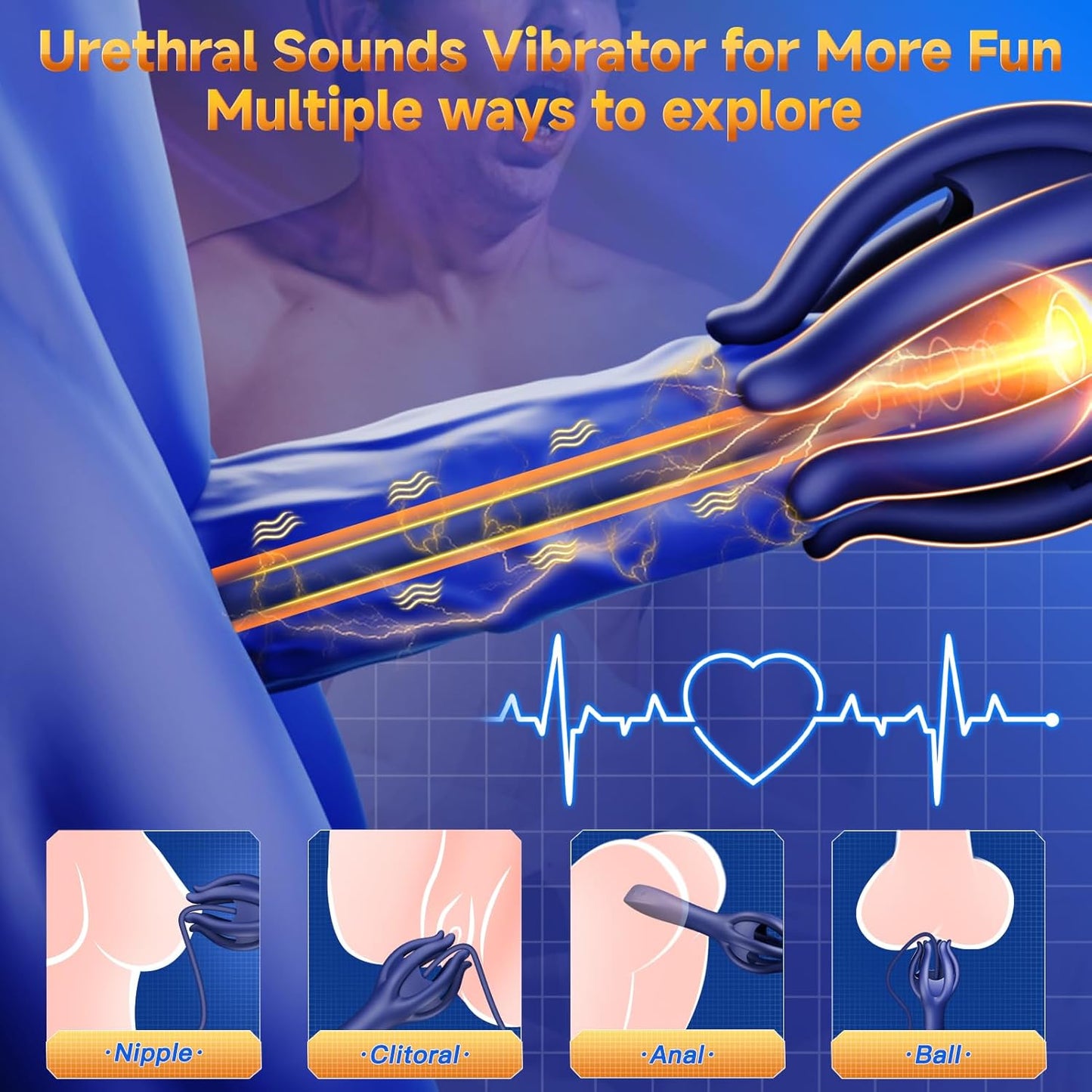 TriTrainer 3 - in - 1 Male Vibrator & Urethral Sound - Vixen | Nova Network