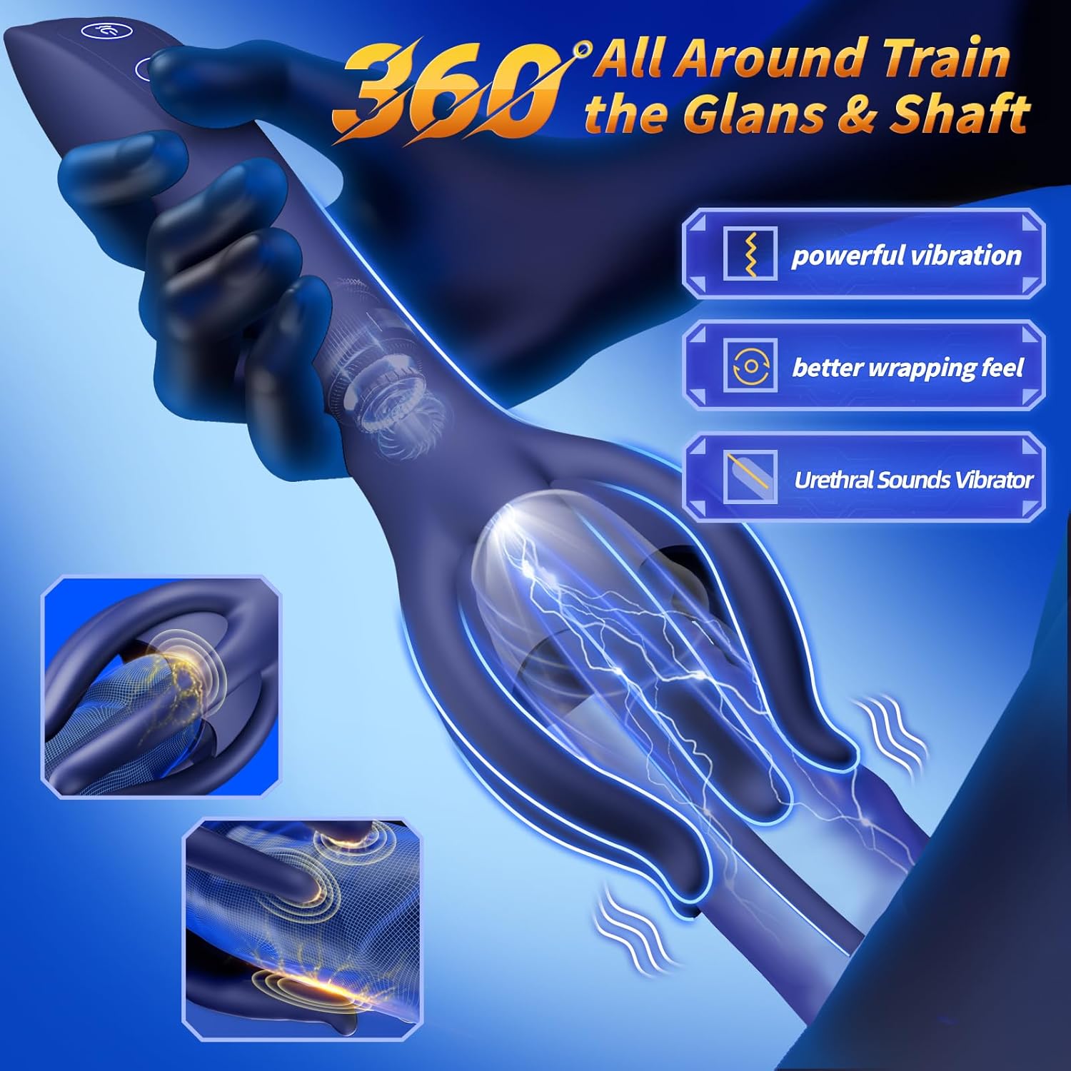 TriTrainer 3 - in - 1 Male Vibrator & Urethral Sound - Vixen | Nova Network