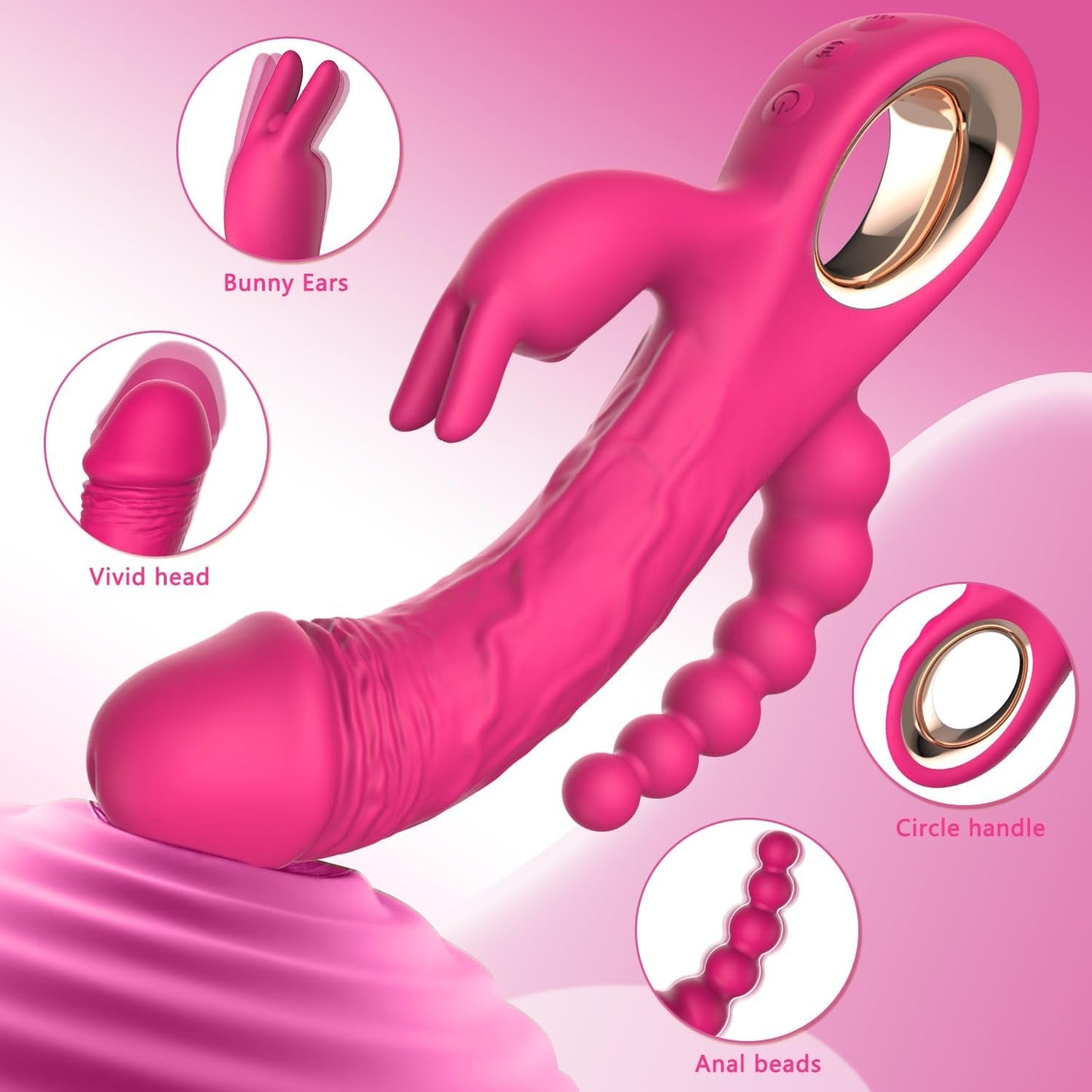 TriVibe 3 - Zone Thrusting Rabbit Vibrator - Vixen | Nova Network
