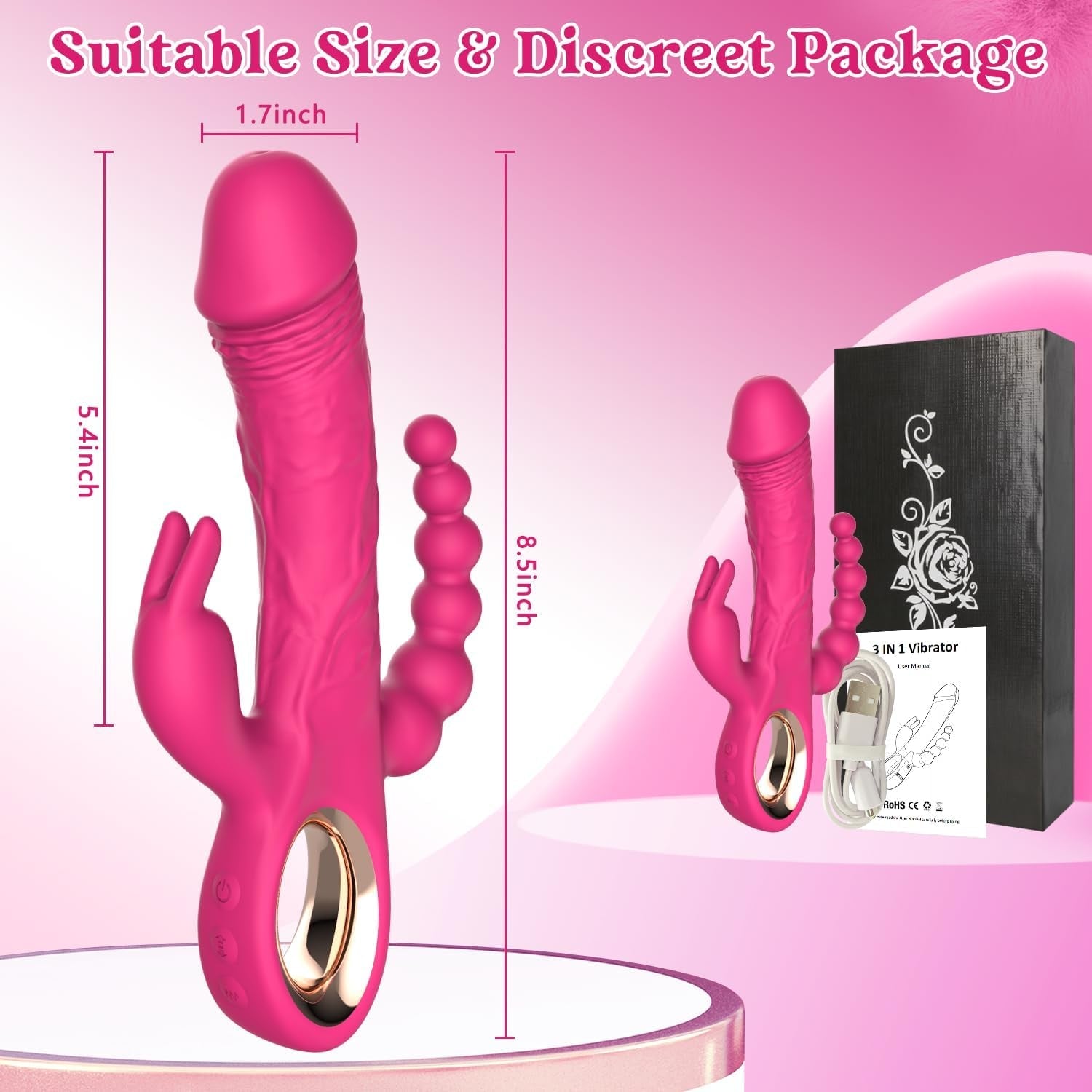 TriVibe 3 - Zone Thrusting Rabbit Vibrator - Vixen | Nova Network