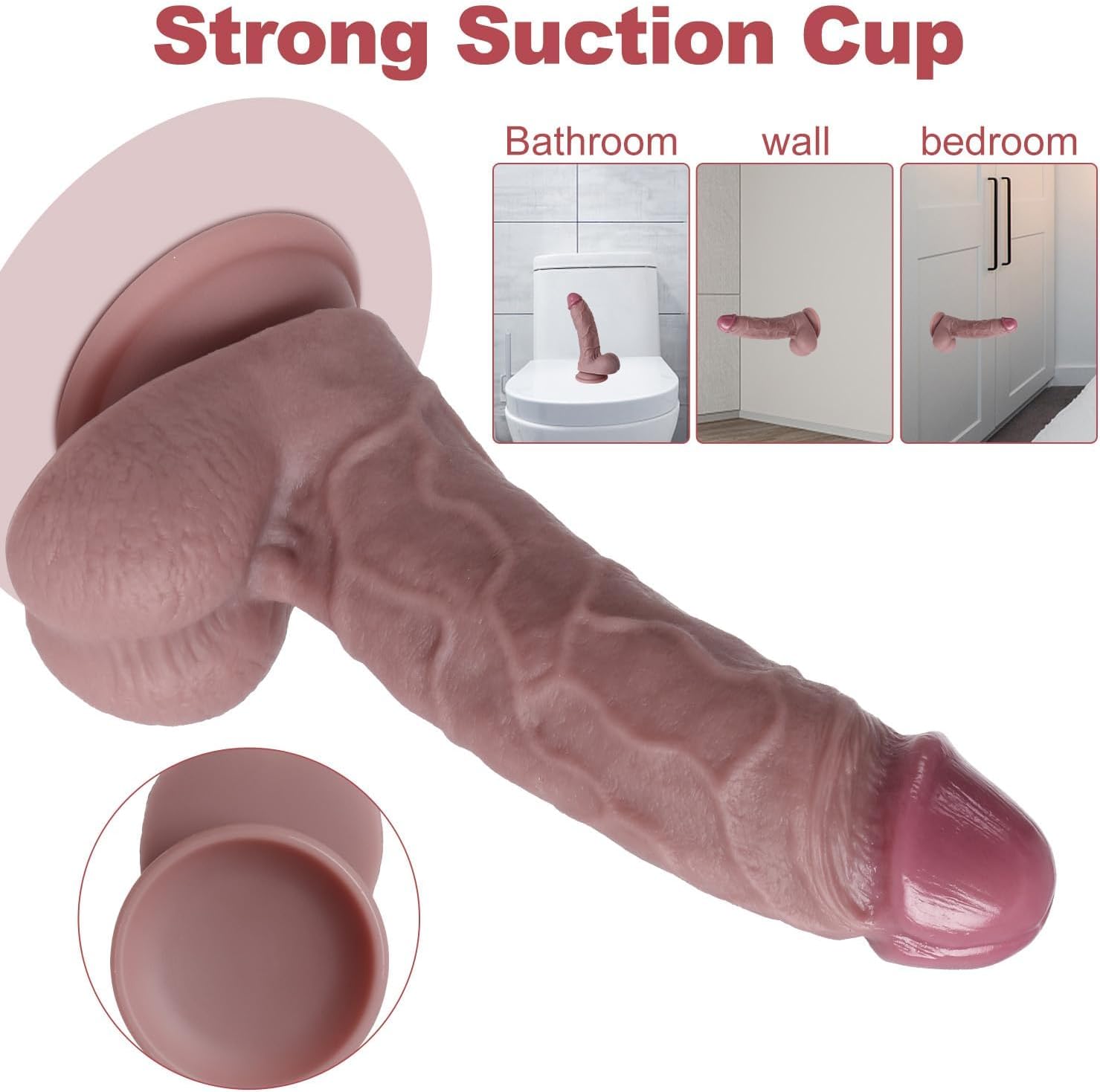 TrueGrip 7.3" Realistic Silicone Dildo - Vixen | Nova Network