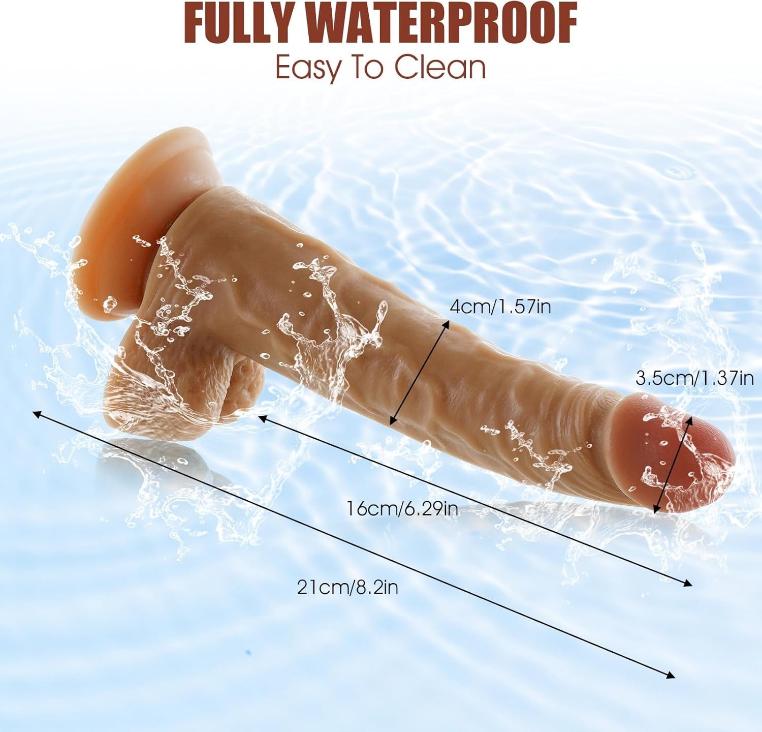 TrueTouch Realistic Remote Vibrating Dildo - 10 Modes - Vixen Adult Playroom