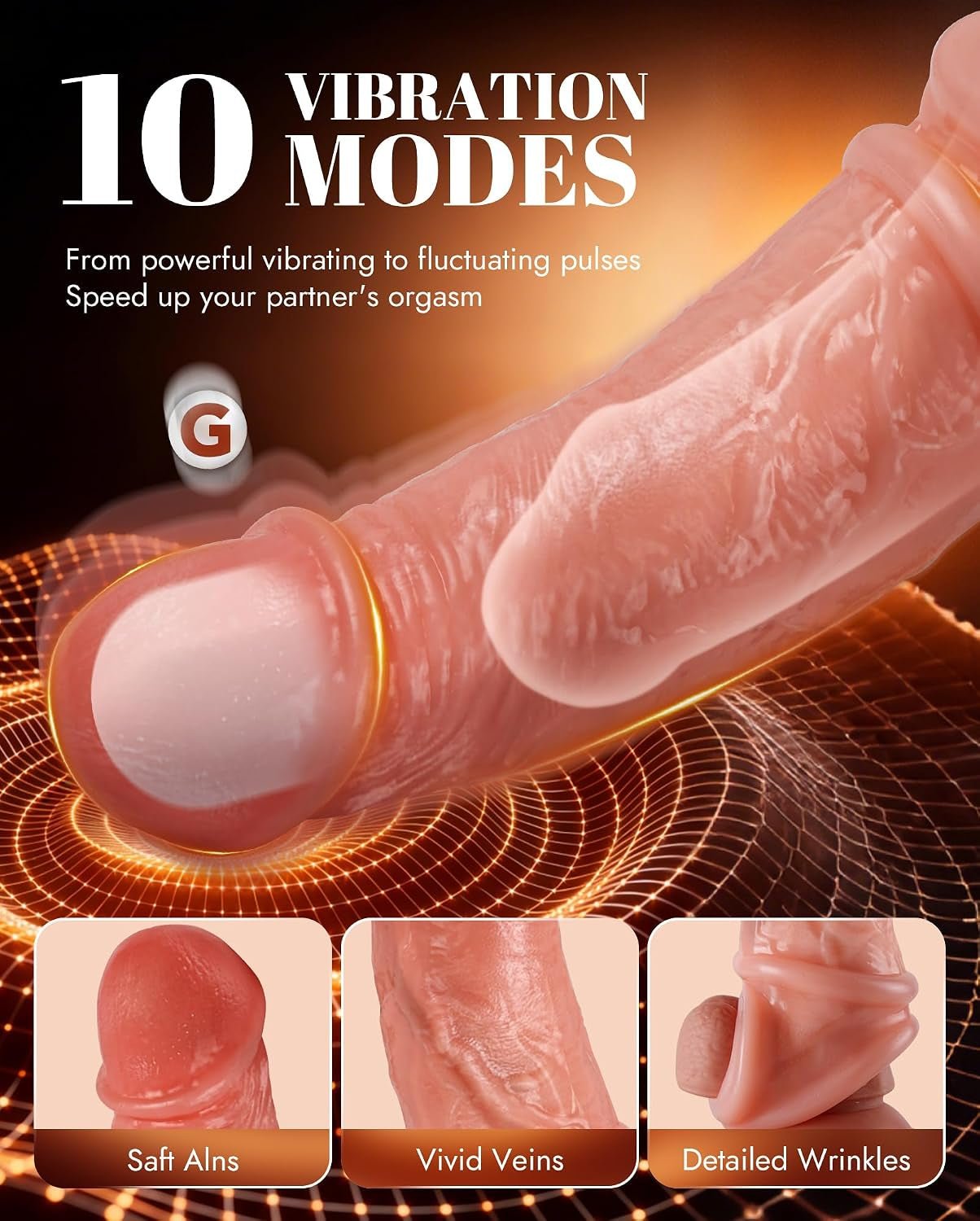 TwinAllure Remote Vibrating Penis Sleeve for Couples - Vixen Adult Playroom