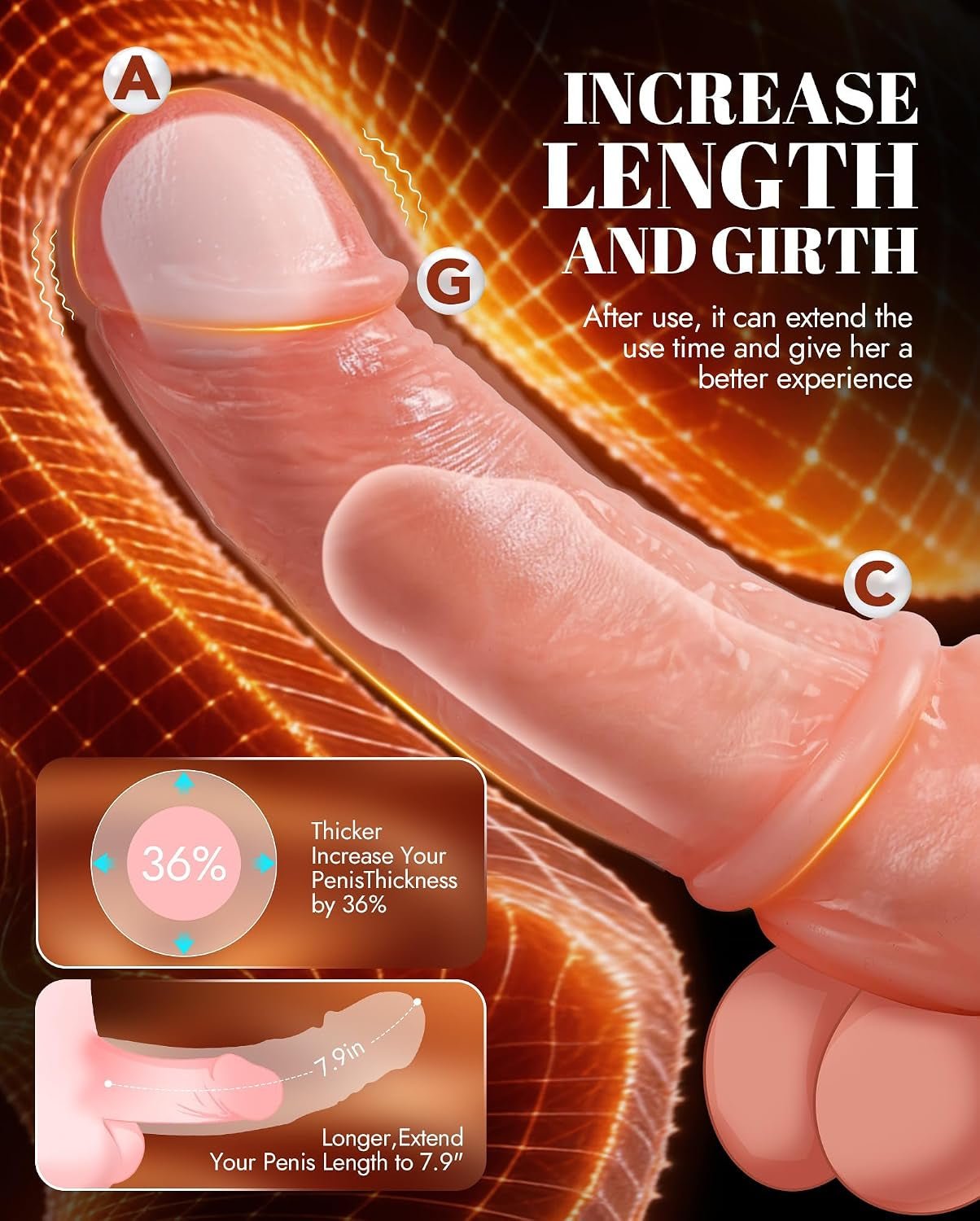 TwinAllure Remote Vibrating Penis Sleeve for Couples - Vixen Adult Playroom