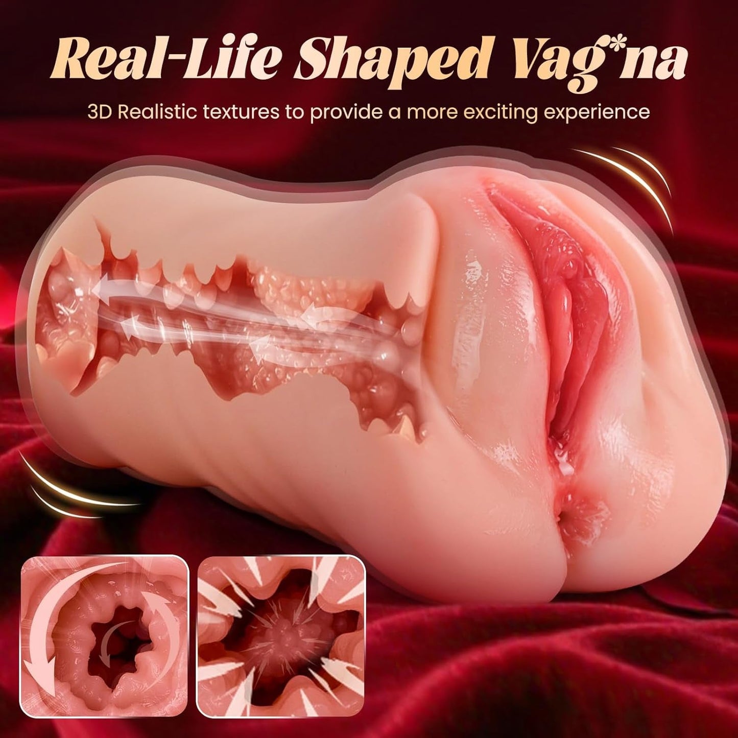 TwinCrave 3-in-1 Vibrating Pocket Pussy Stroker - Vixen Adult Playroom