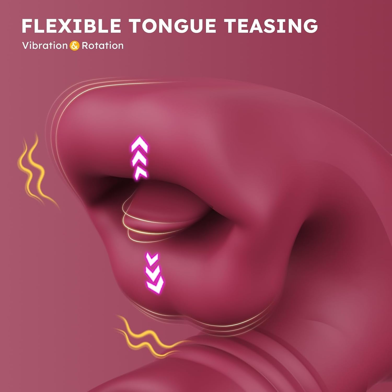 TwinCraving Dual-Headed Thrusting Dildo Vibrator – 9 Biting Modes - Vixen Adult Playroom