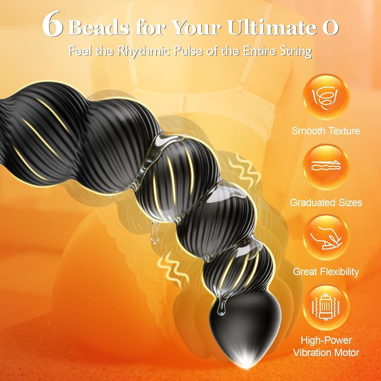 TwinCurve Dual-Ended Pleasure Beads Thrusting Dildo - Vixen | Nova Network