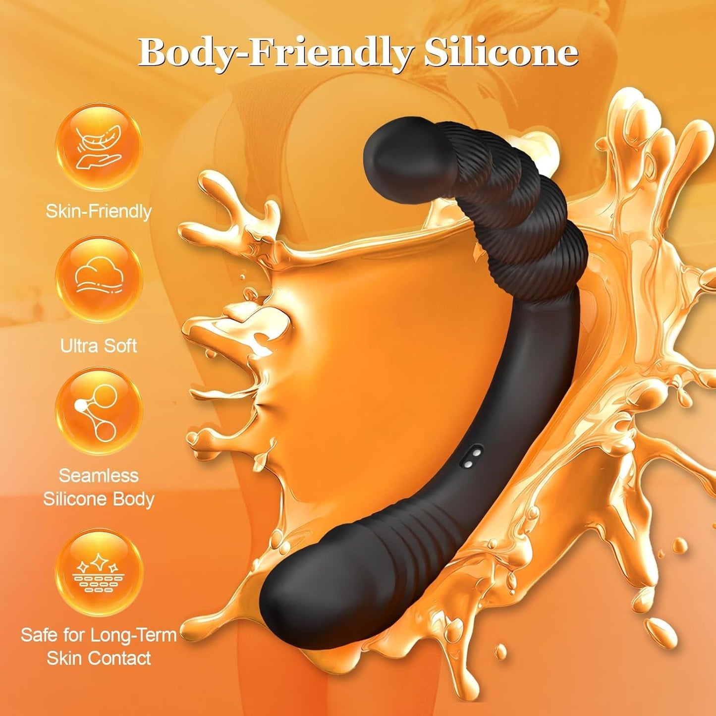 TwinCurve Dual-Ended Pleasure Beads Thrusting Dildo - Vixen | Nova Network