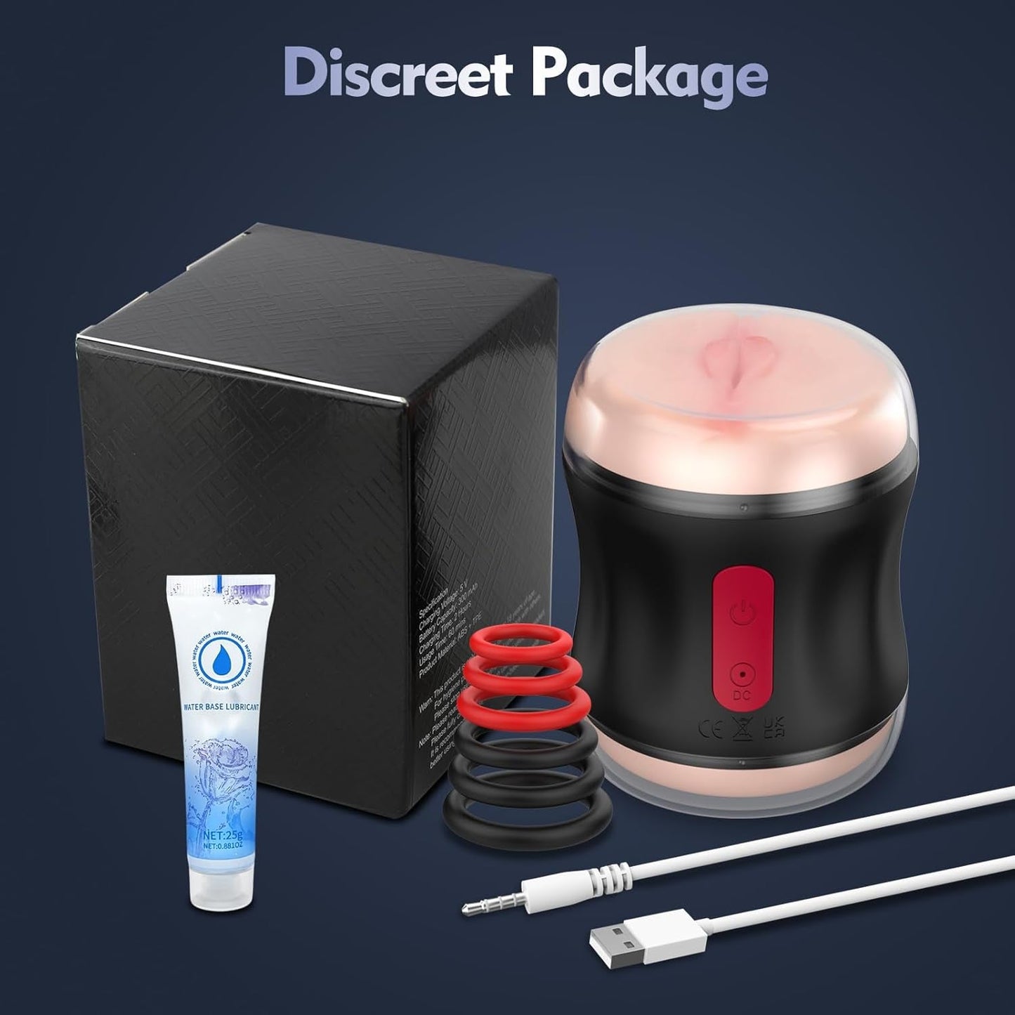 TwinGate Open-Ended Stroker | Dual Motors, 9 Vibrations - Vixen Adult Playroom