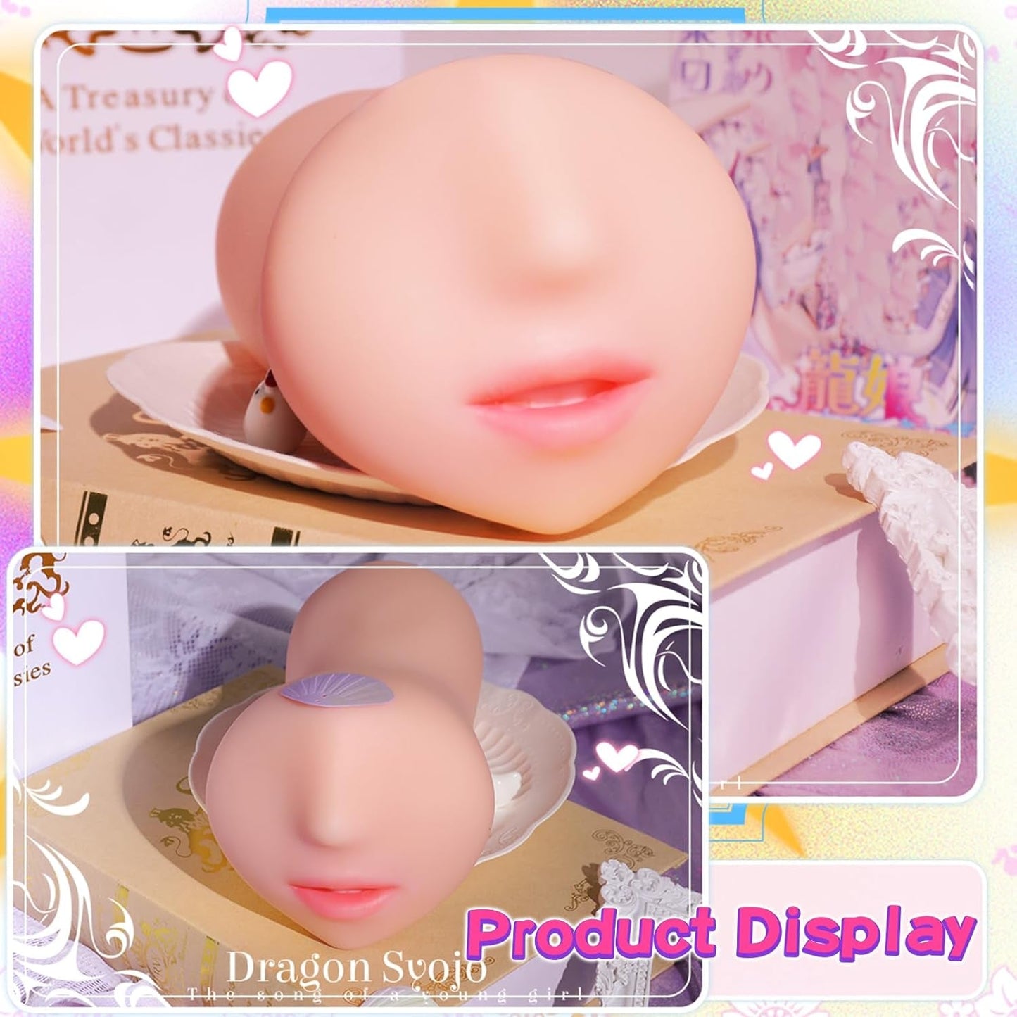 TwinLick Double-Tongue Realistic Mouth Male Stroker - Vixen | Nova Network