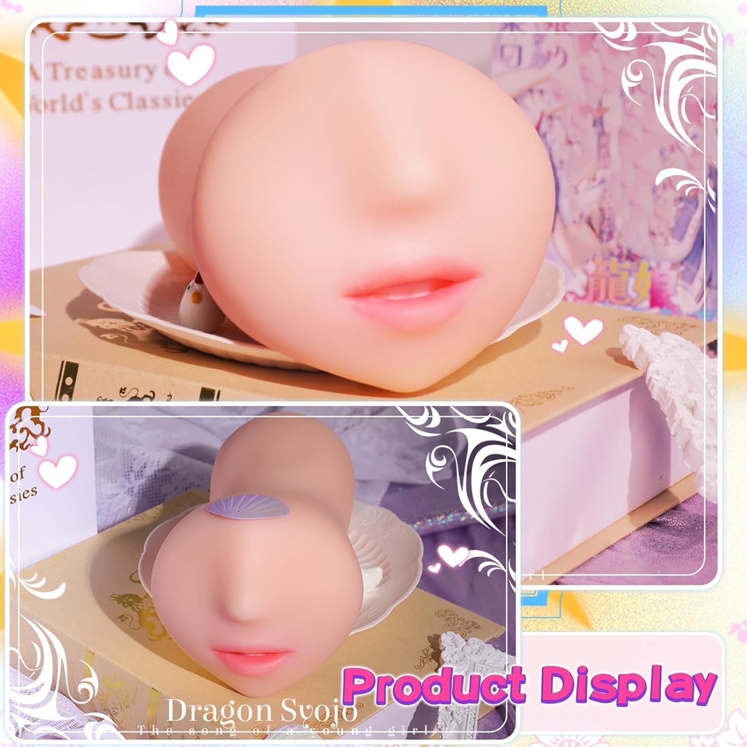 TwinLick Double-Tongue Realistic Mouth Male Stroker - Vixen | Nova Network