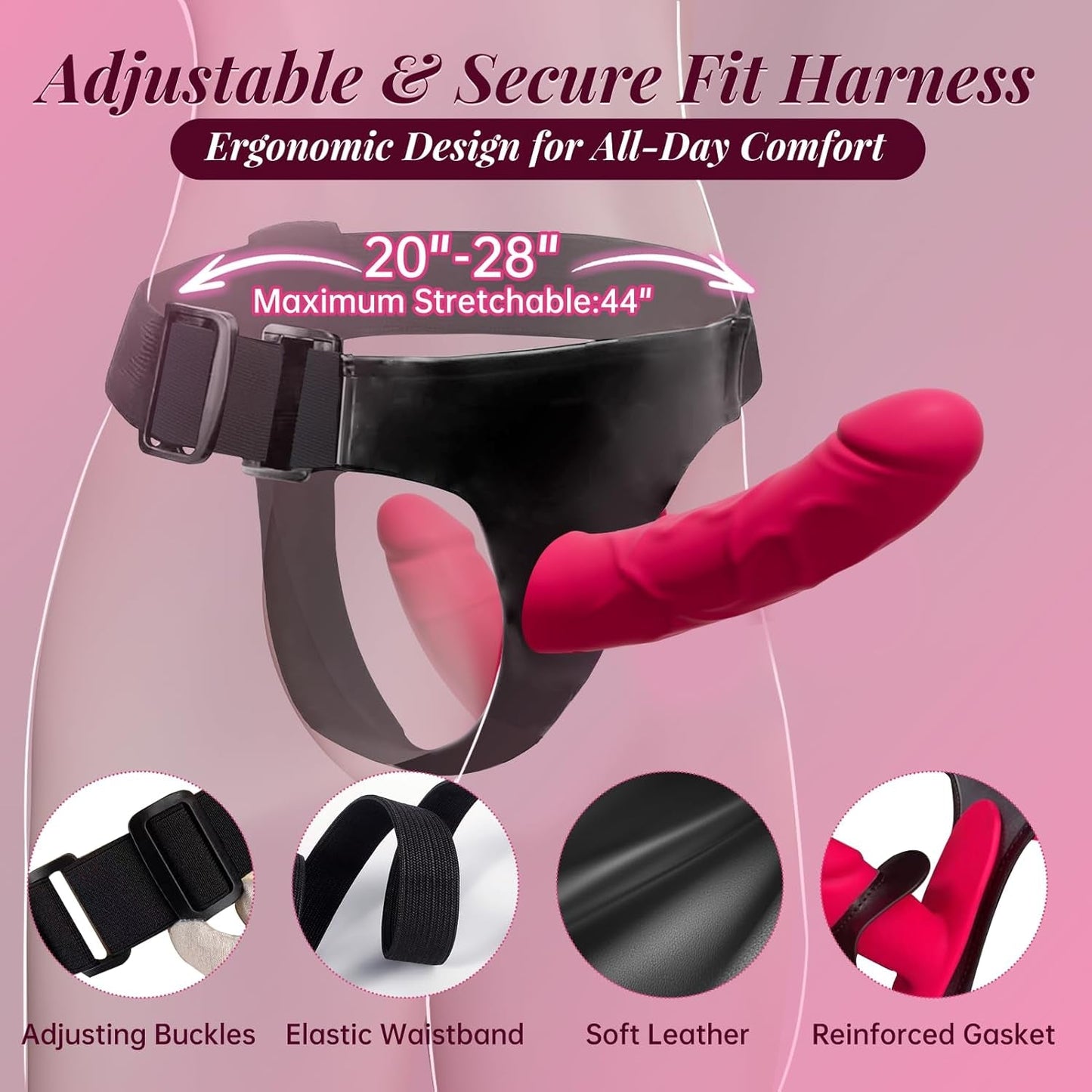 TwinPlay App-Control Vibrating Double Strap-On Dildo - Vixen | Nova Network