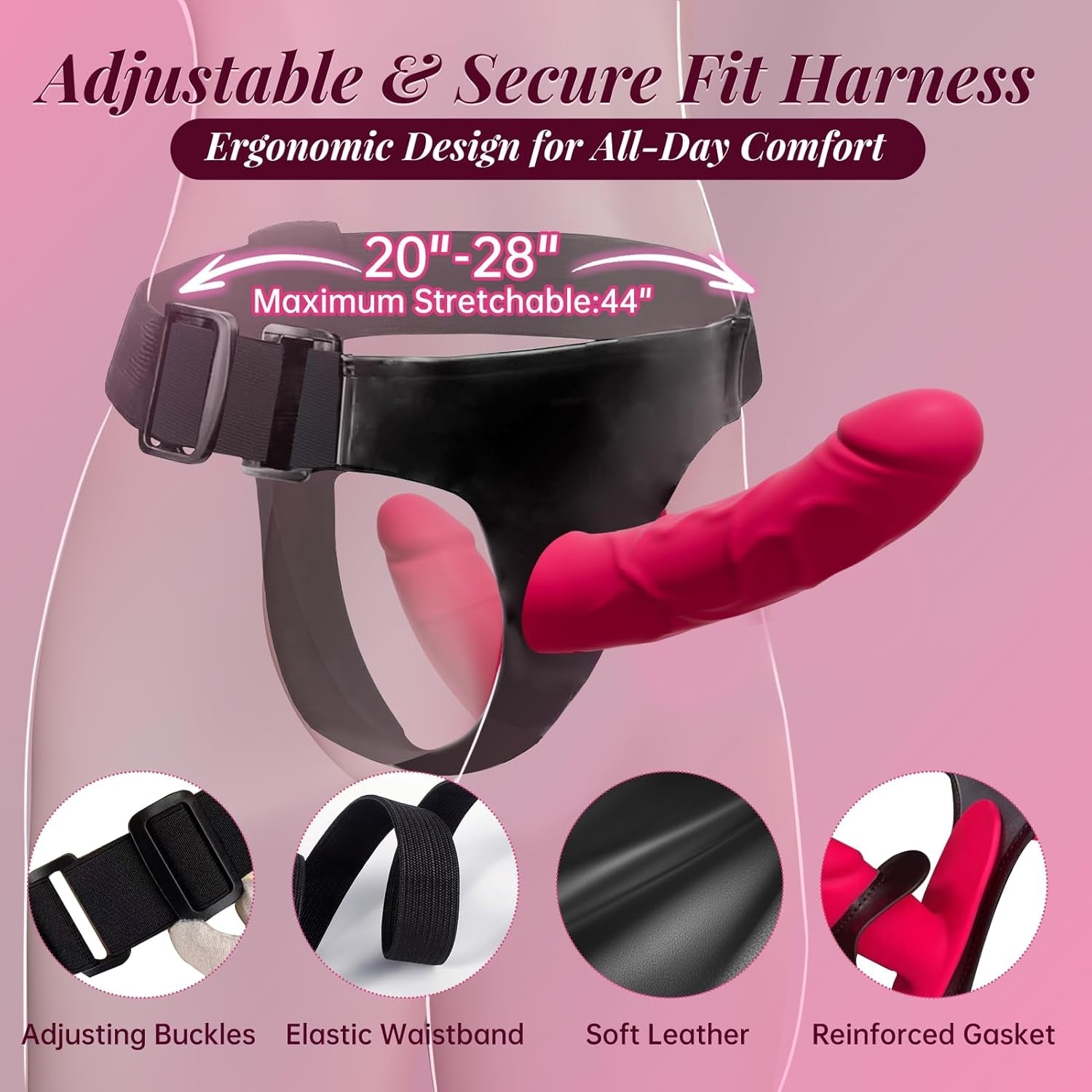TwinPlay App-Control Vibrating Double Strap-On Dildo - Vixen | Nova Network