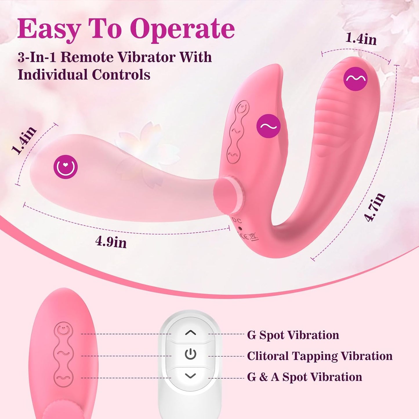 TwinRider Strapless Strap - On Vibrator - Vixen | Nova Network