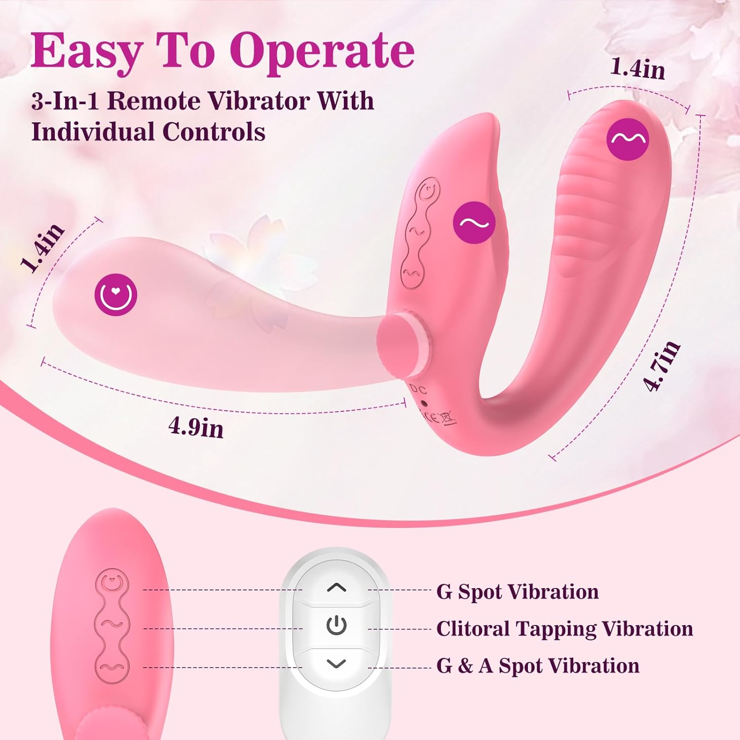 TwinRider Strapless Strap - On Vibrator - Vixen | Nova Network
